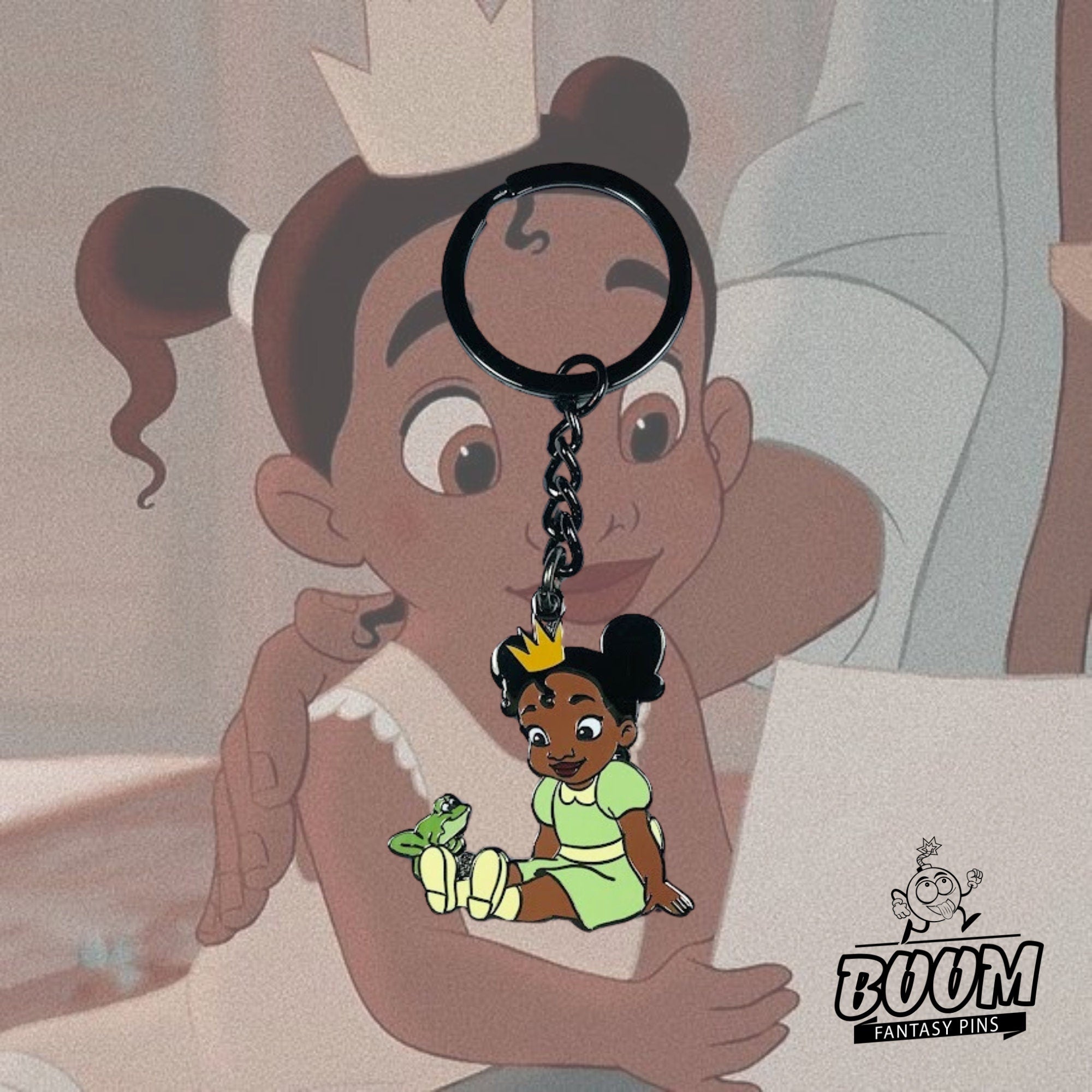 Llavero – Princesa Tiana y Sapo de La Princesa y el Sapo – Disney Fantasy