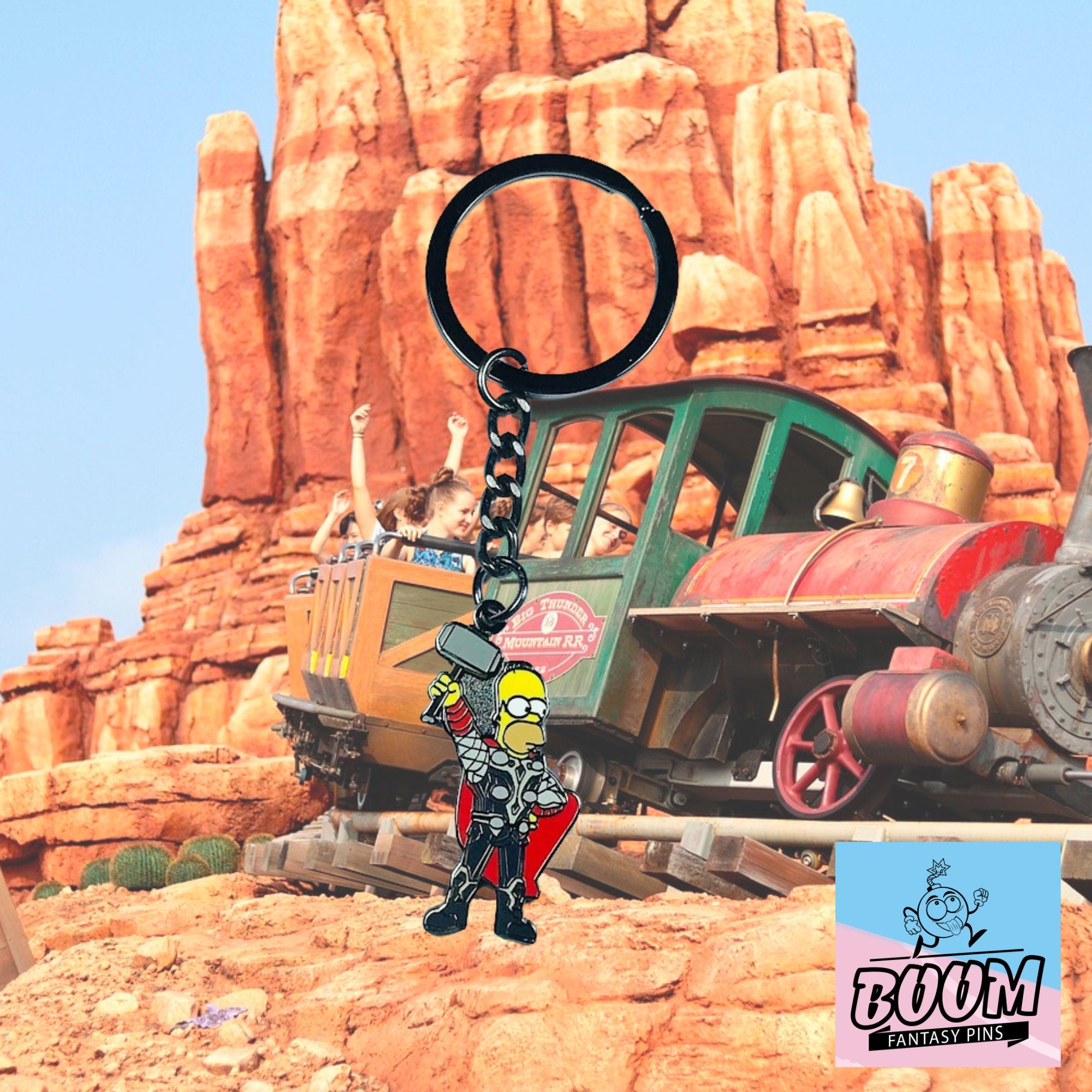 Porte-clés – Homer Simpson des Simpson – Disney Fantasy