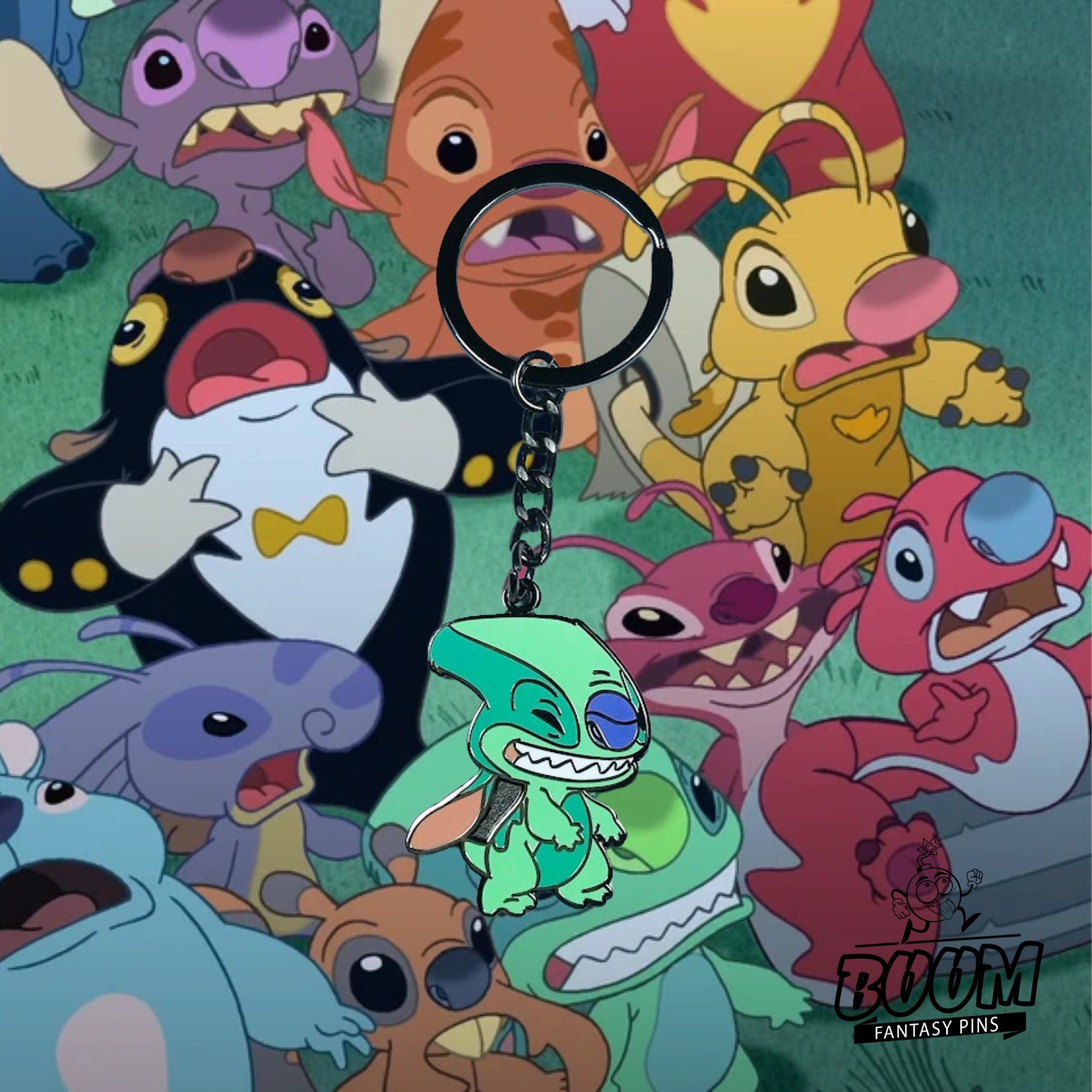 Llavero – Experimento de la trituradora 134 de Lilo y Stitch – Disney Fantasy