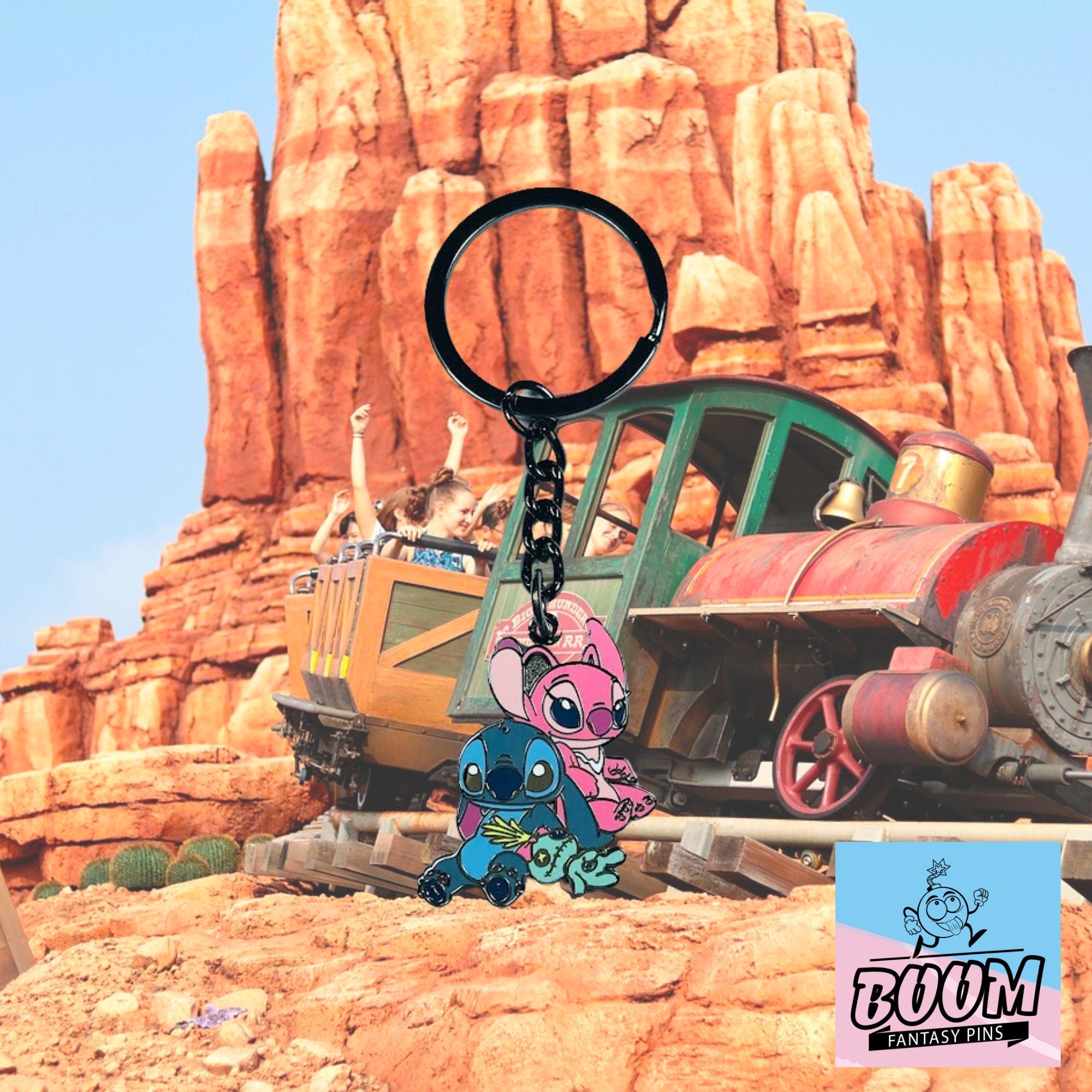 Llavero – Stitch y Ángel de Lilo &amp; Stitch – Disney Fantasy