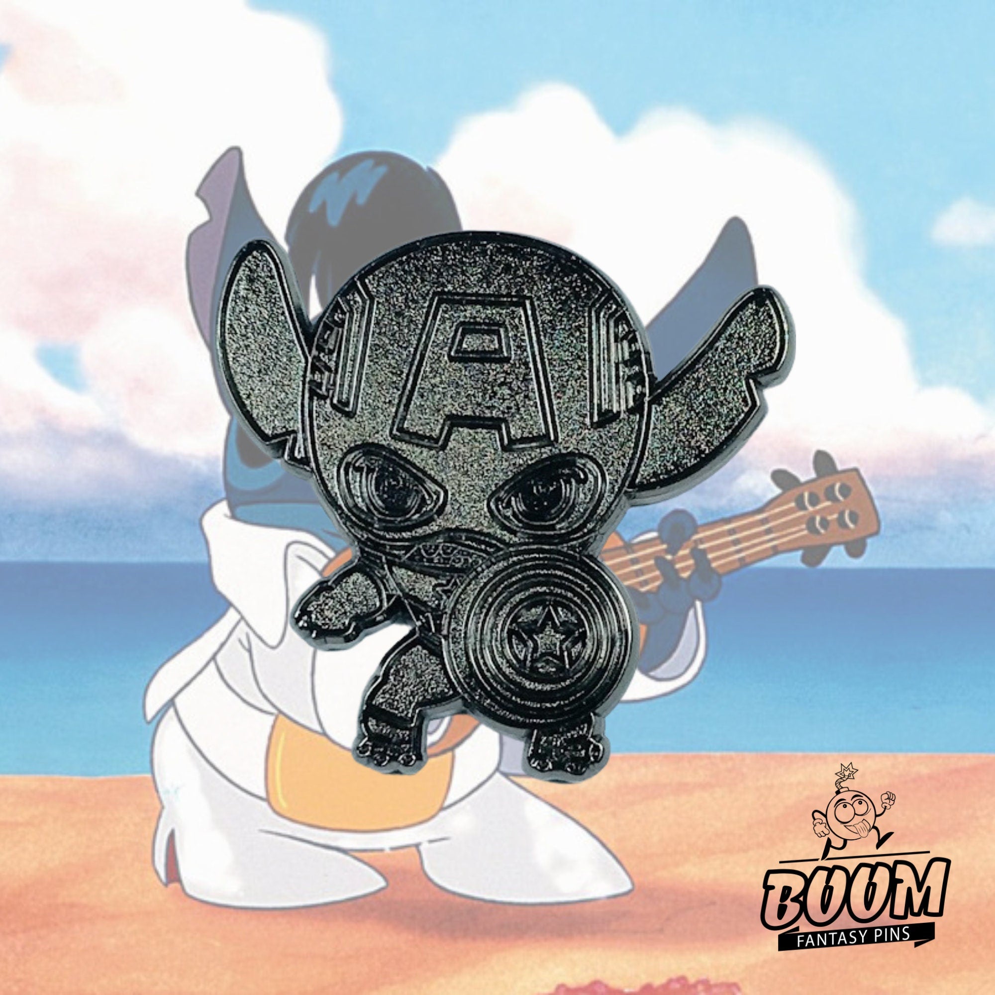 Pin's – Stitch en Captain America de Lilo &amp; Stitch – Disney Fantasy