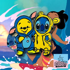 Pin – Stitch de Lilo &amp; Stitch y Winnie the Pooh de Winnie the Pooh – Disney Fantasy