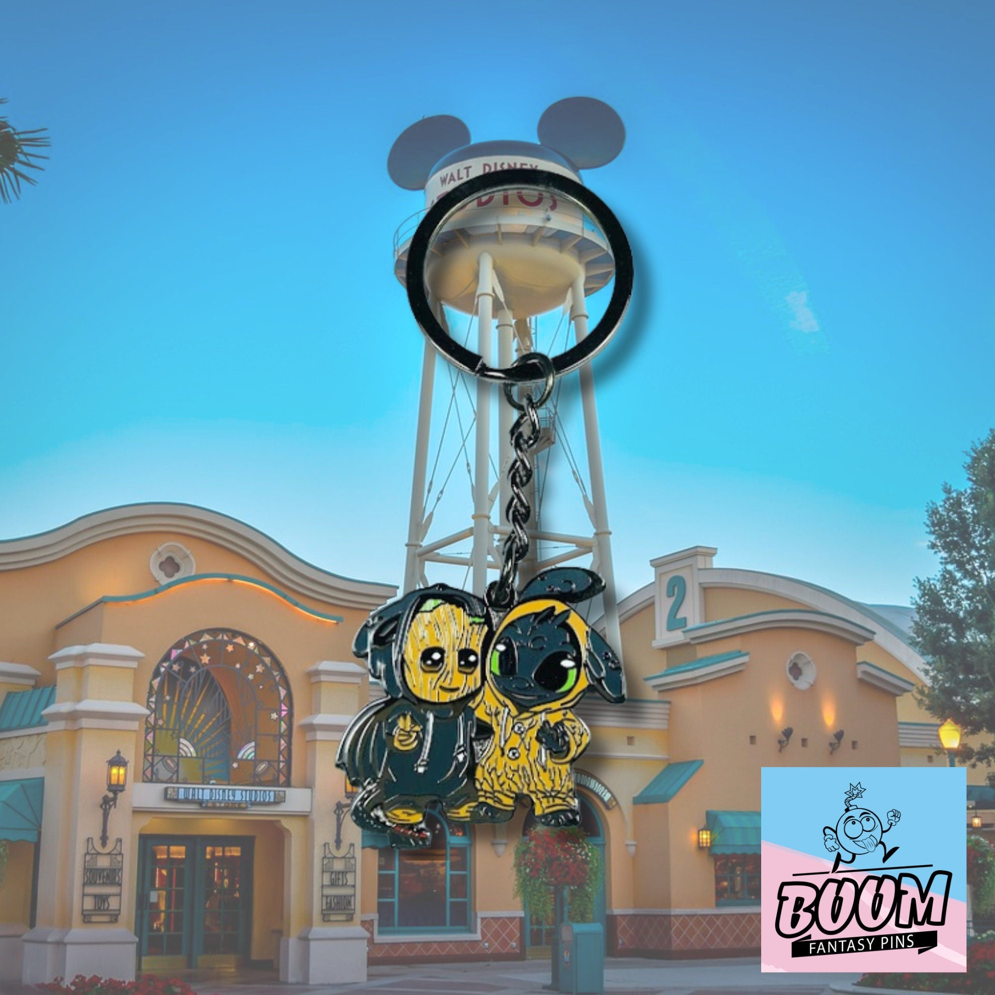 Llavero: Desdentao de Cómo entrenar a tu dragón y Groot de Guardianes de la Galaxia – Disney Fantasy