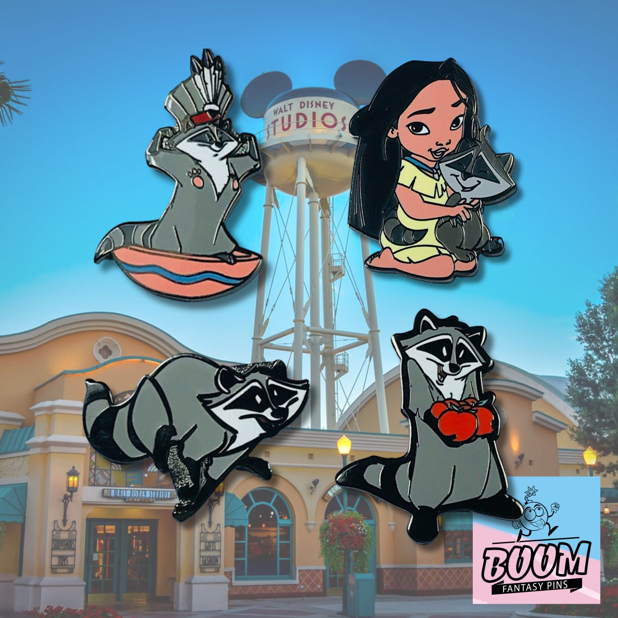 Pin – Pocahontas y Meeko de Pocahontas – Disney Fantasy