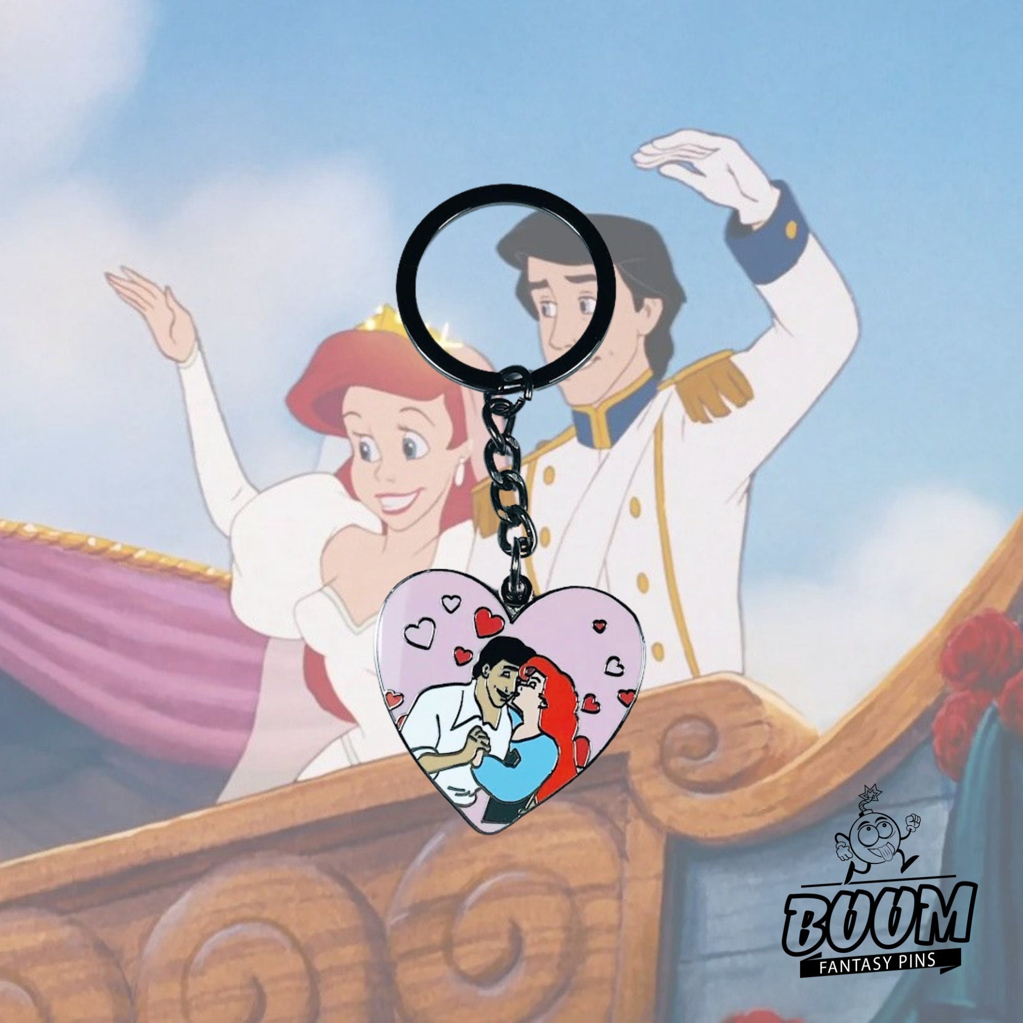 Porte-clés – Ariel et le prince Éric de La Petite Sirène – Disney Fantasy