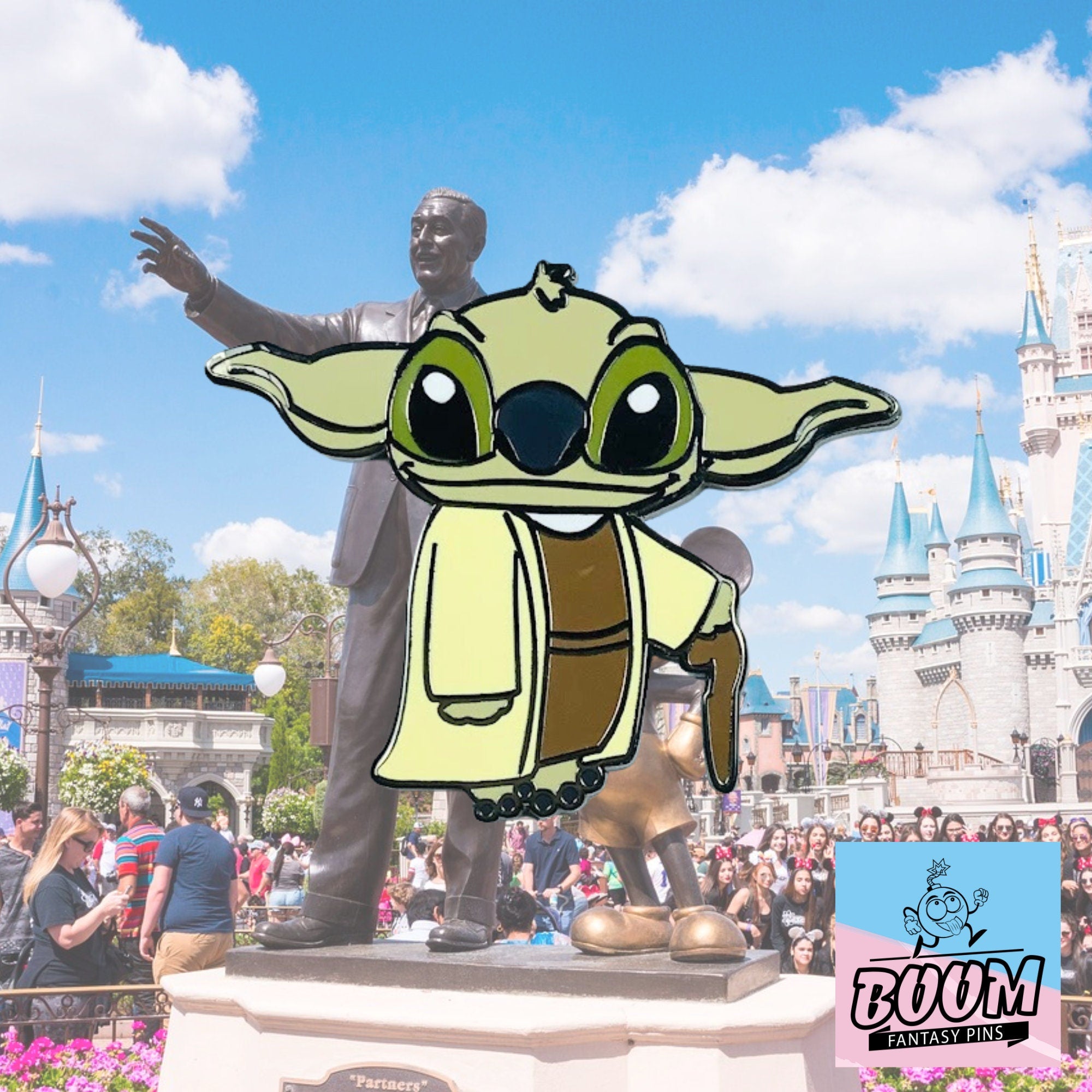 Pin - Stitch como Yoda de Lilo y Stitch - Disney Fantasy