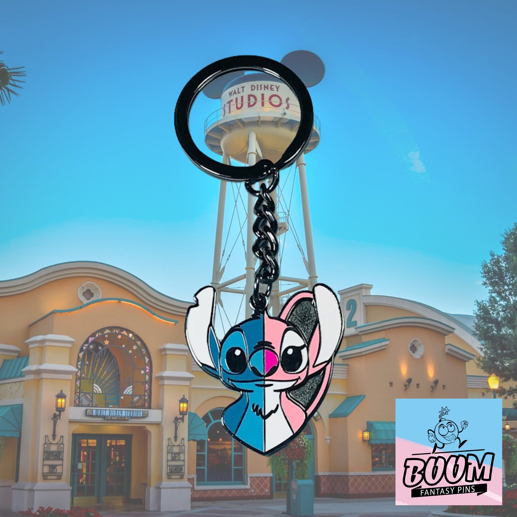 Llavero – Stitch y Ángel de Lilo &amp; Stitch – Disney Fantasy