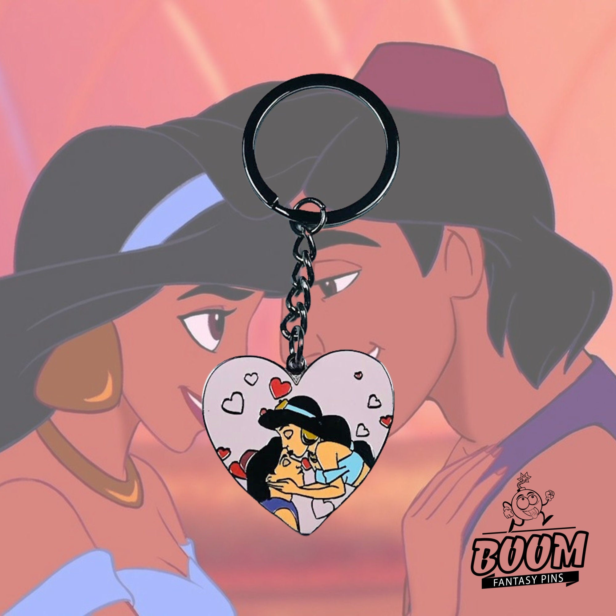 Llavero – Aladdin y la Princesa Jasmine de Aladdin – Disney Fantasy