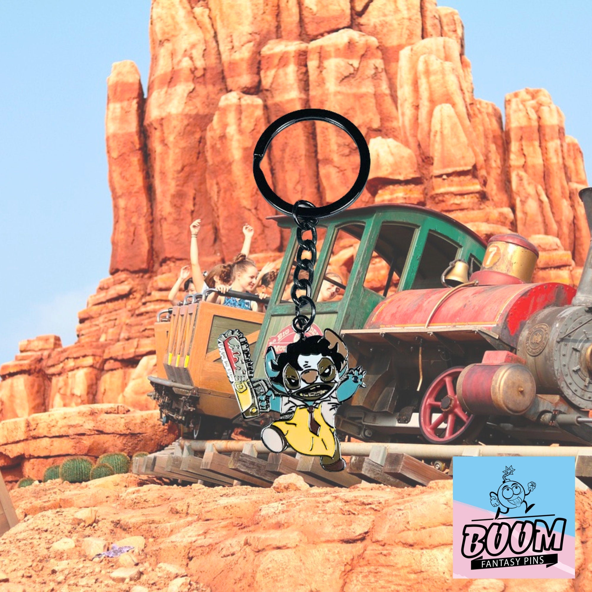 Llavero - Stitch como Leatherface de Lilo &amp; Stitch - Disney Fantasy