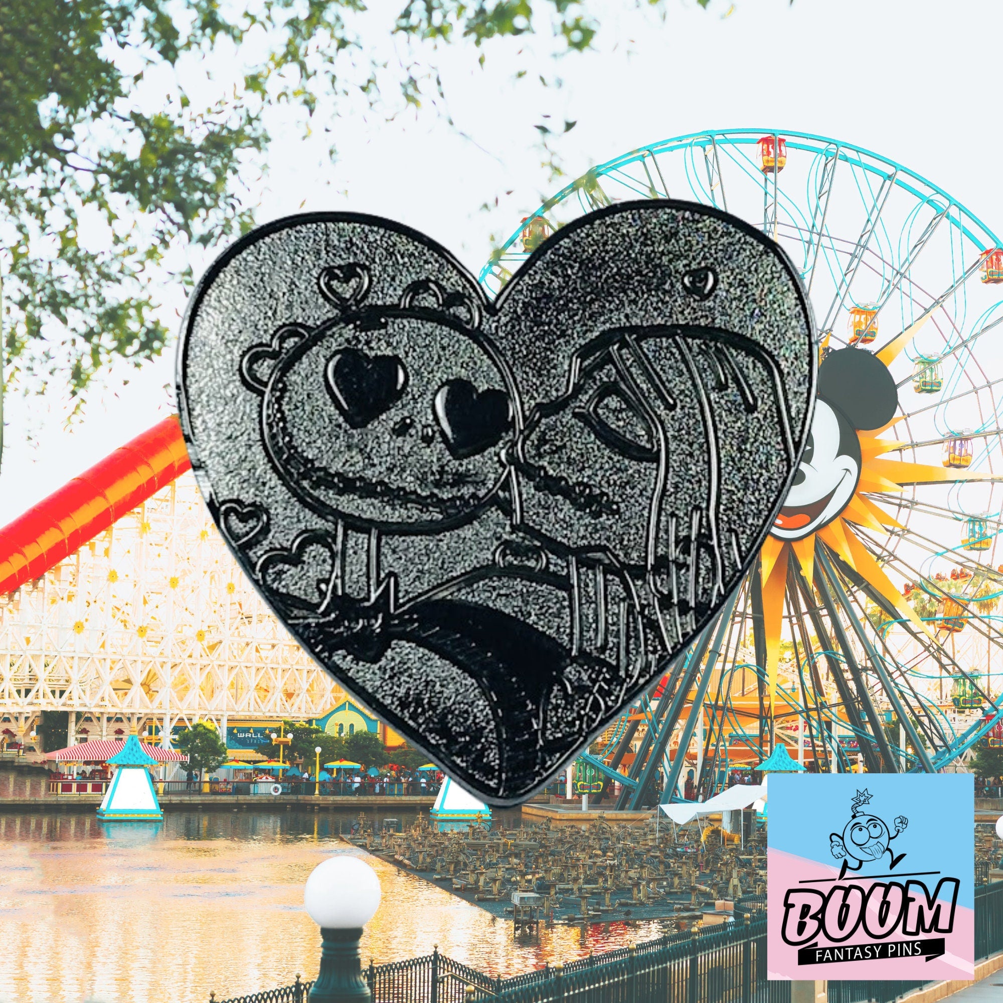 Pin's – Jack Skellington et Sally de L'Étrange Noël de Monsieur Jack – Disney Fantasy