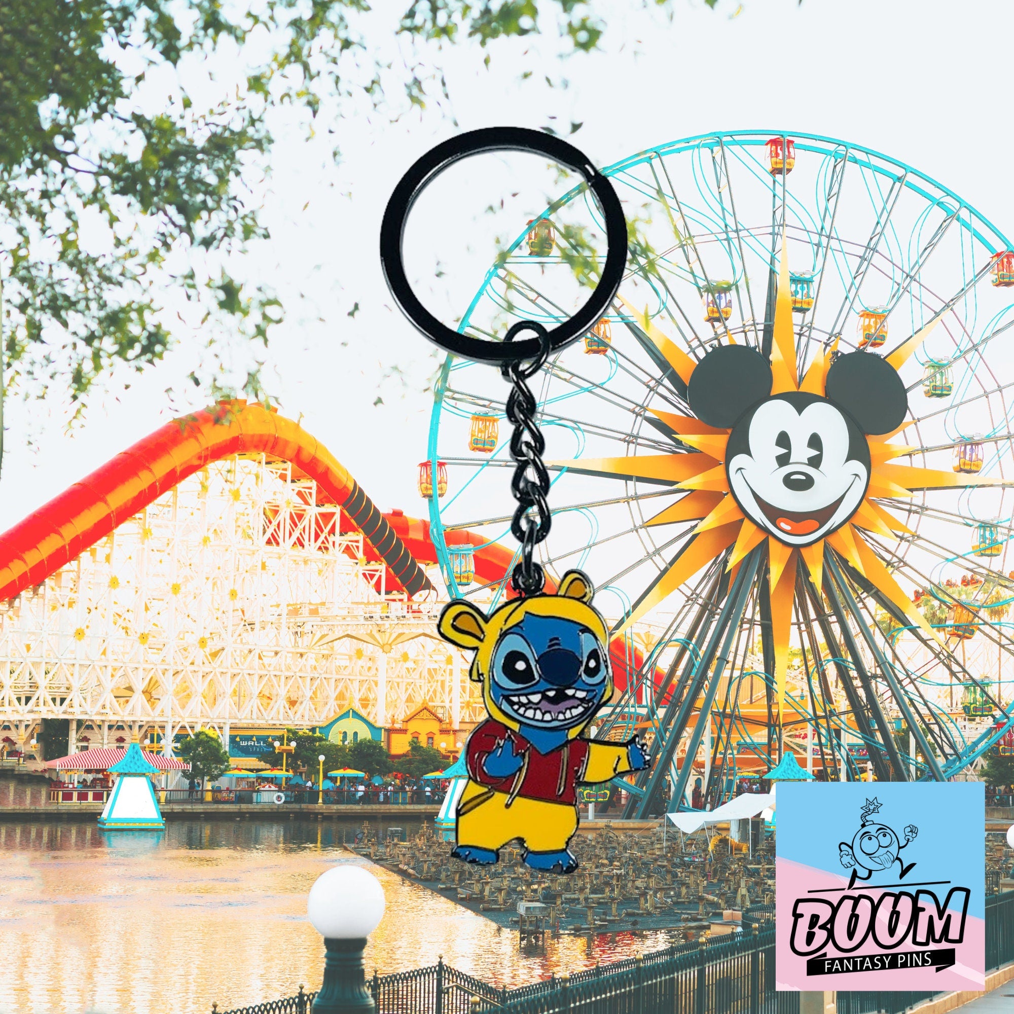 Llavero – Stitch como Winnie the Pooh de Lilo y Stitch – Disney Fantasy