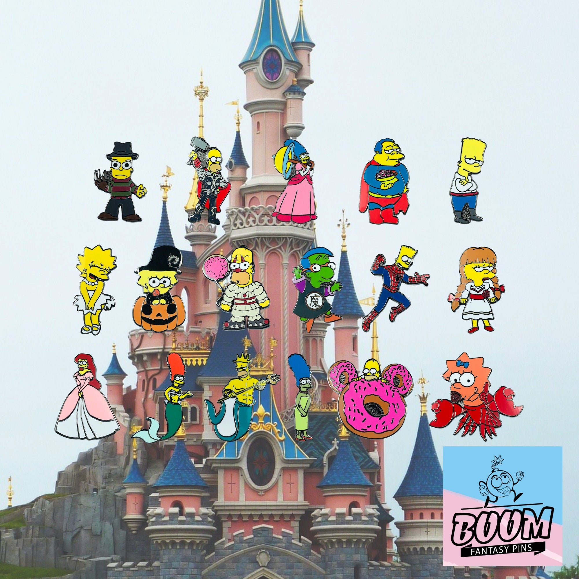 Pin's – Homer Simpson des Simpson – Disney Fantasy