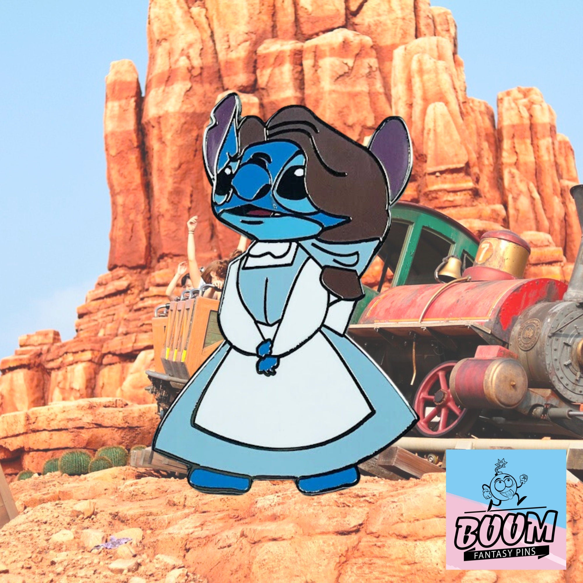 Pin – Stitch como la Princesa Bella de Lilo y Stitch – Disney Fantasy