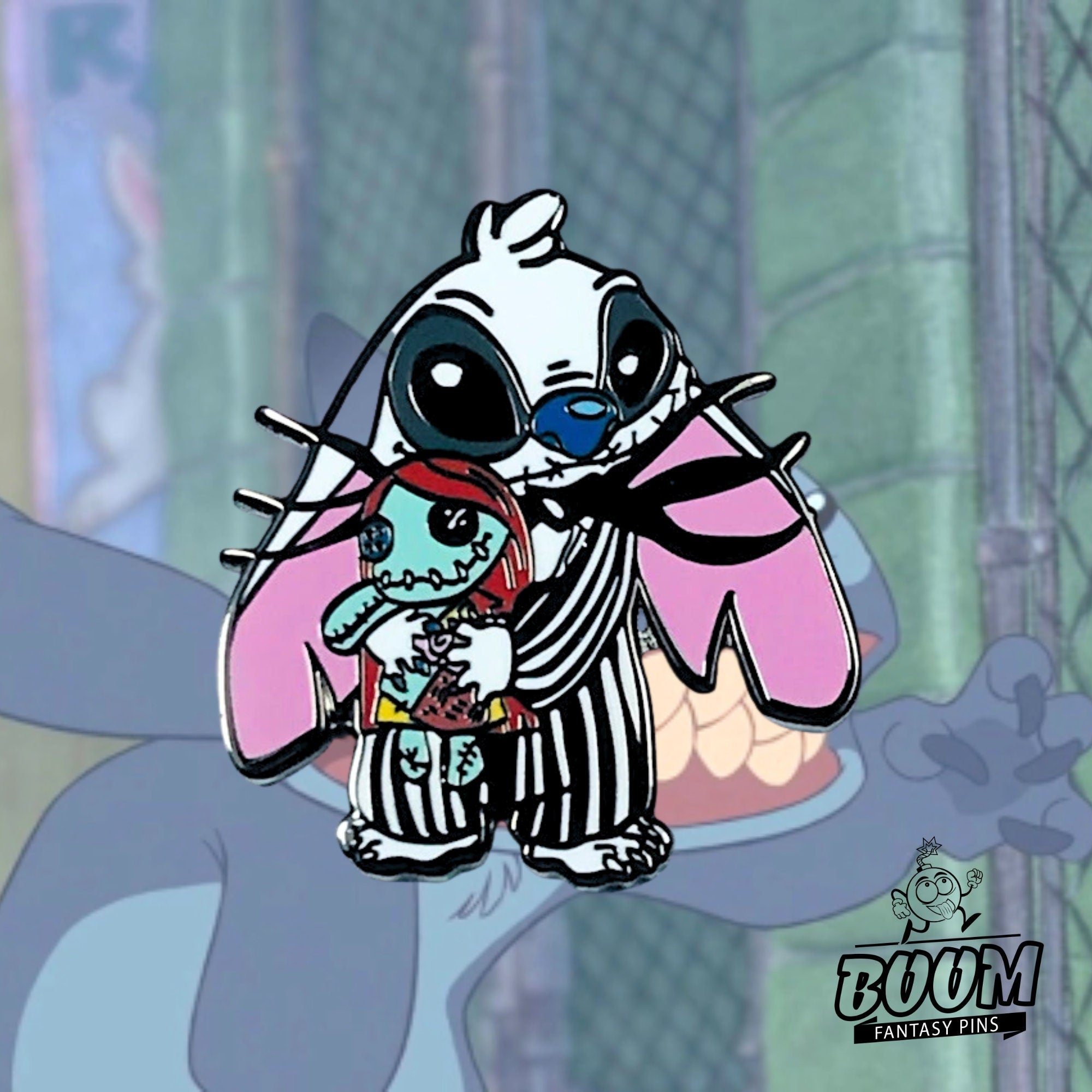 Pin – Stitch como Jack Skellington de Lilo &amp; Stitch y Pesadilla antes de Navidad – Disney Fantasy