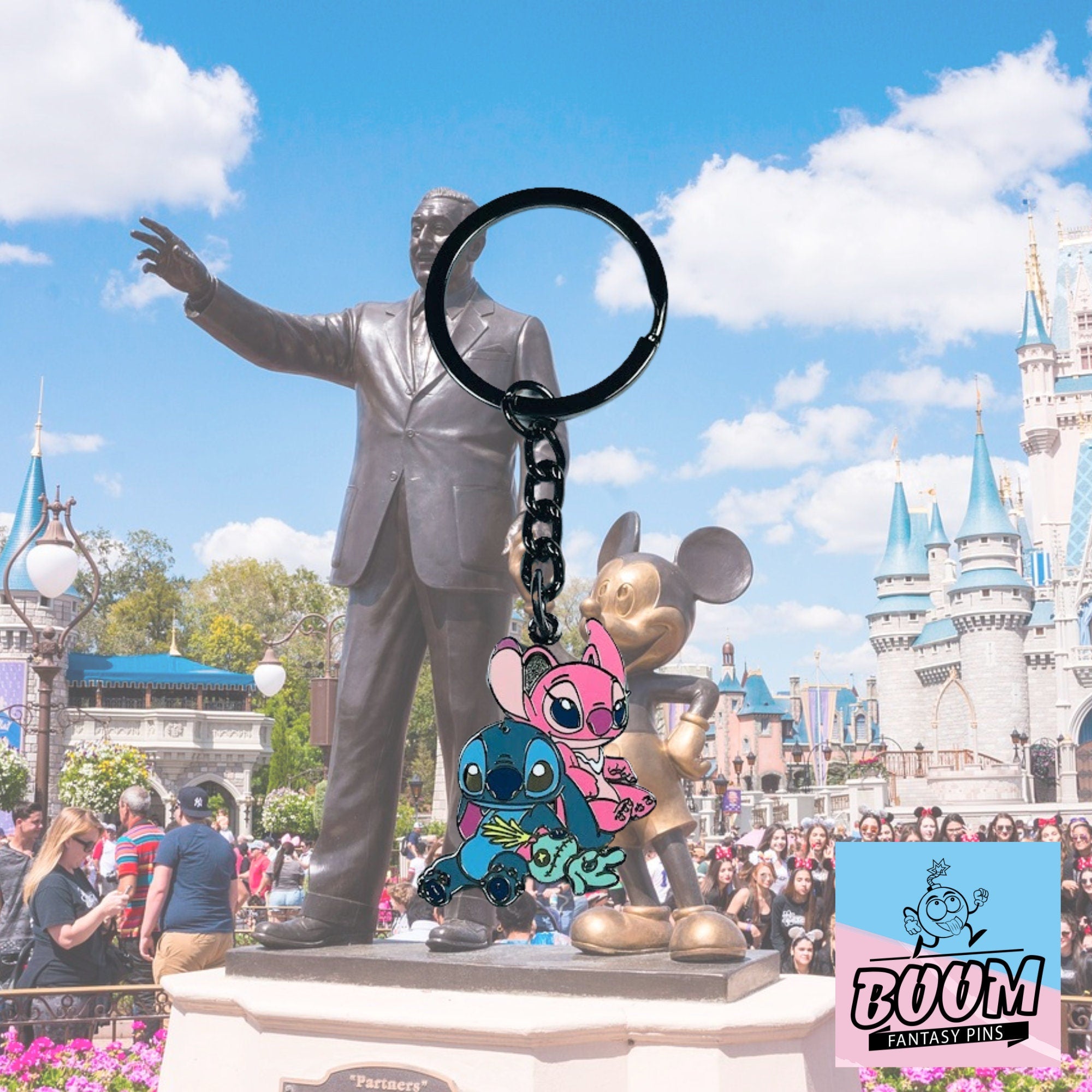 Llavero – Stitch y Ángel de Lilo &amp; Stitch – Disney Fantasy