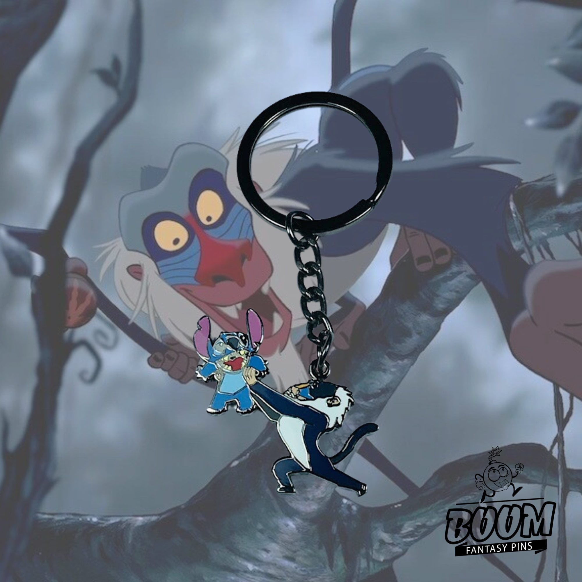 Llavero – Stitch con Rafiki de Lilo &amp; Stitch – Disney Fantasy