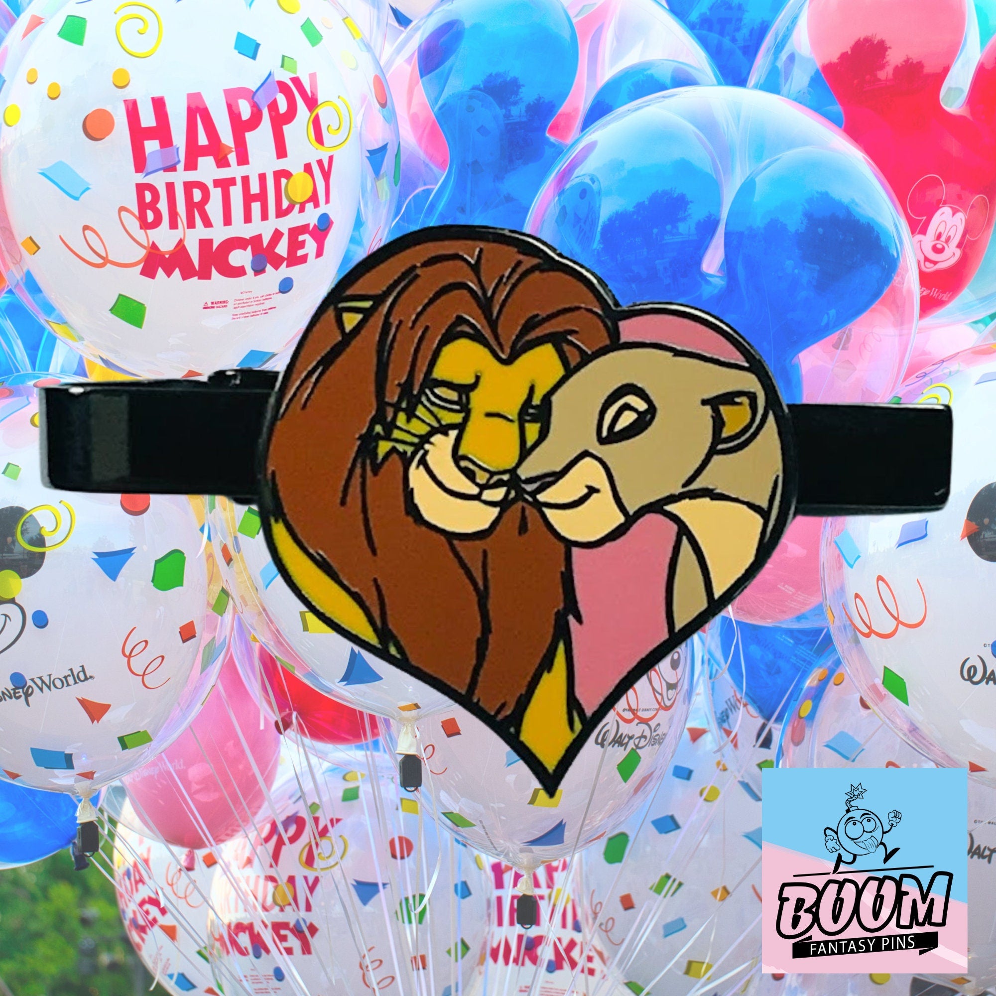 Pinza de corbata – Simba y Nala de El Rey León – Disney Fantasy