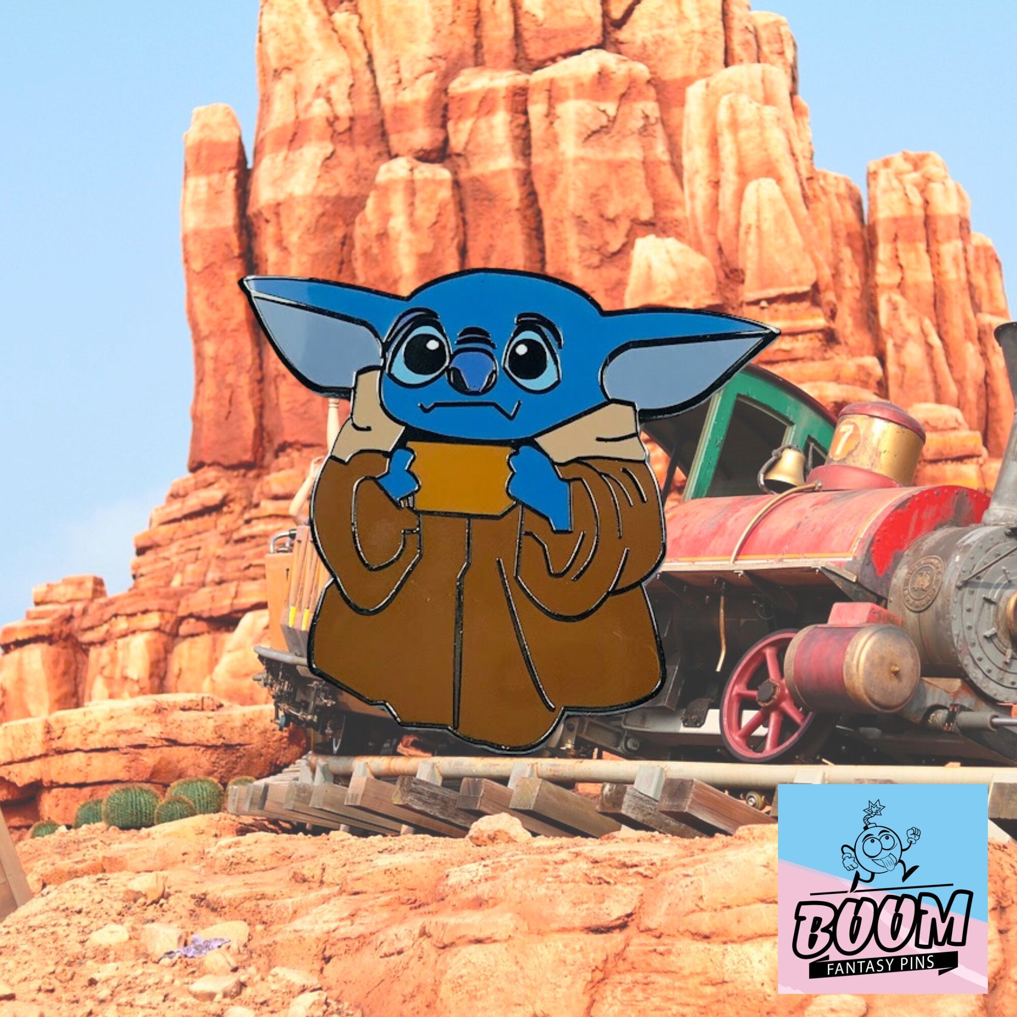 Pin – Stitch como Baby Yoda de Lilo &amp; Stitch – Disney Fantasy