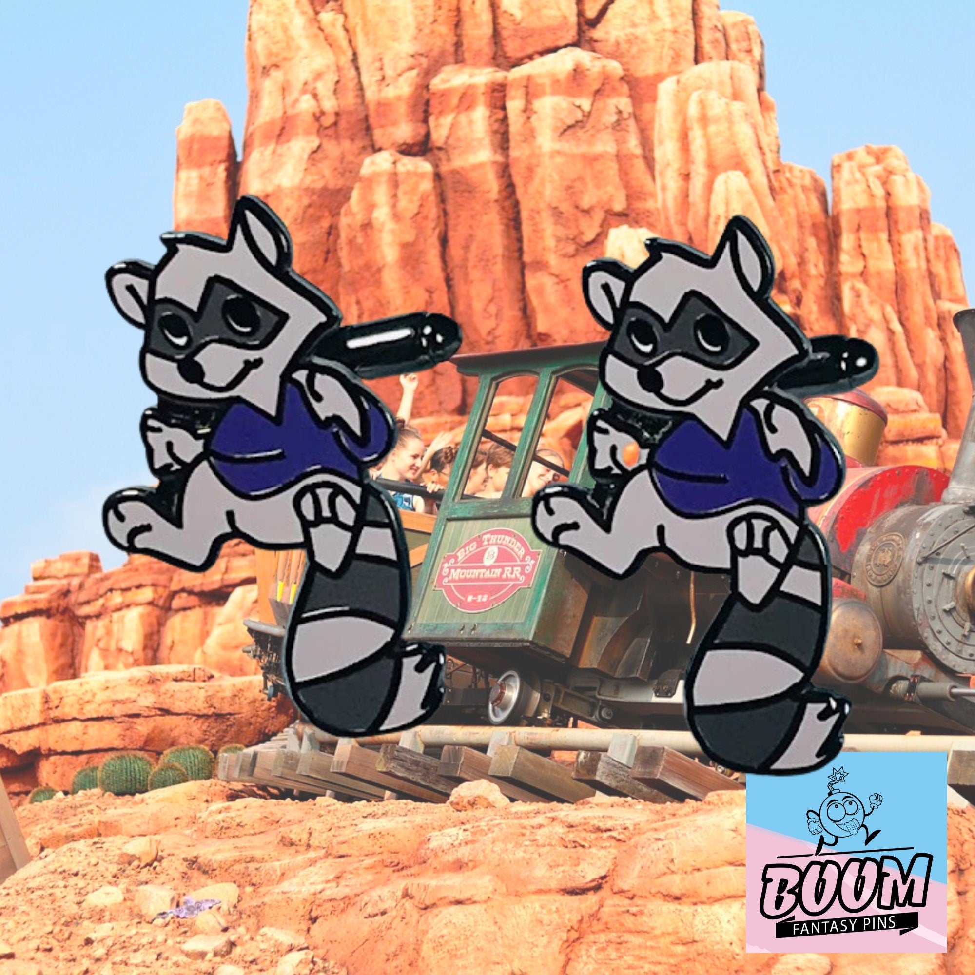 Cufflinks – Raccoon from Robin Hood – Disney Fantasy