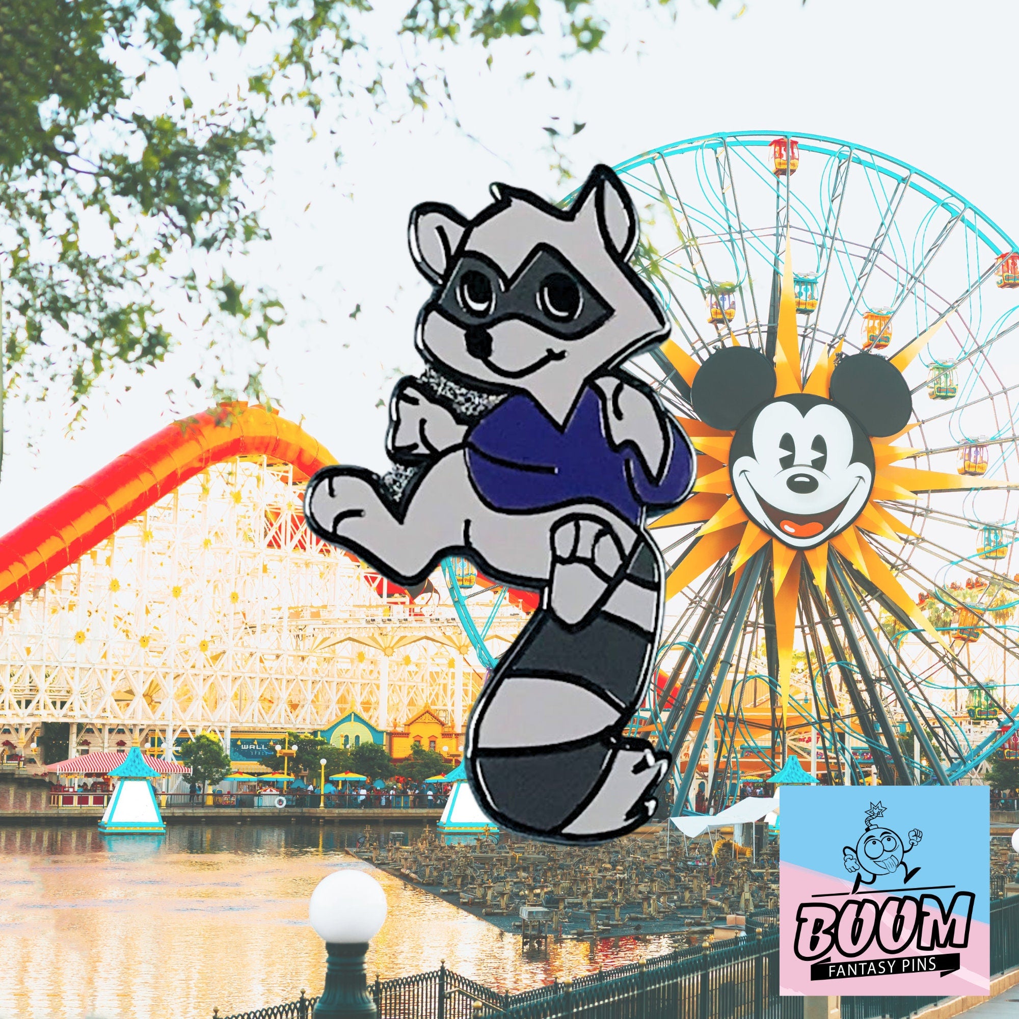 Pin – Mapache de Robin Hood Disney Fantasy