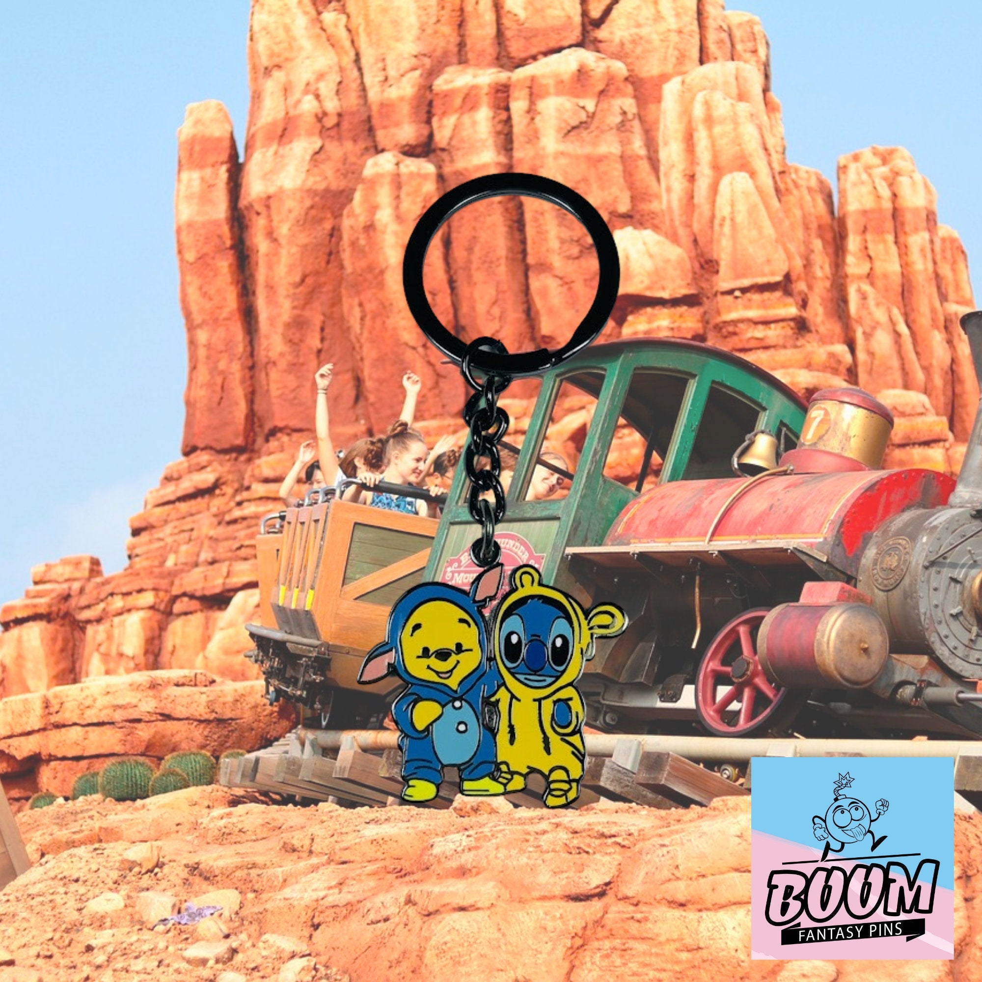 Llavero – Experimento Stitch 626 y Winnie the Pooh de Lilo &amp; Stitch y Winnie the Pooh – Disney Fantasy