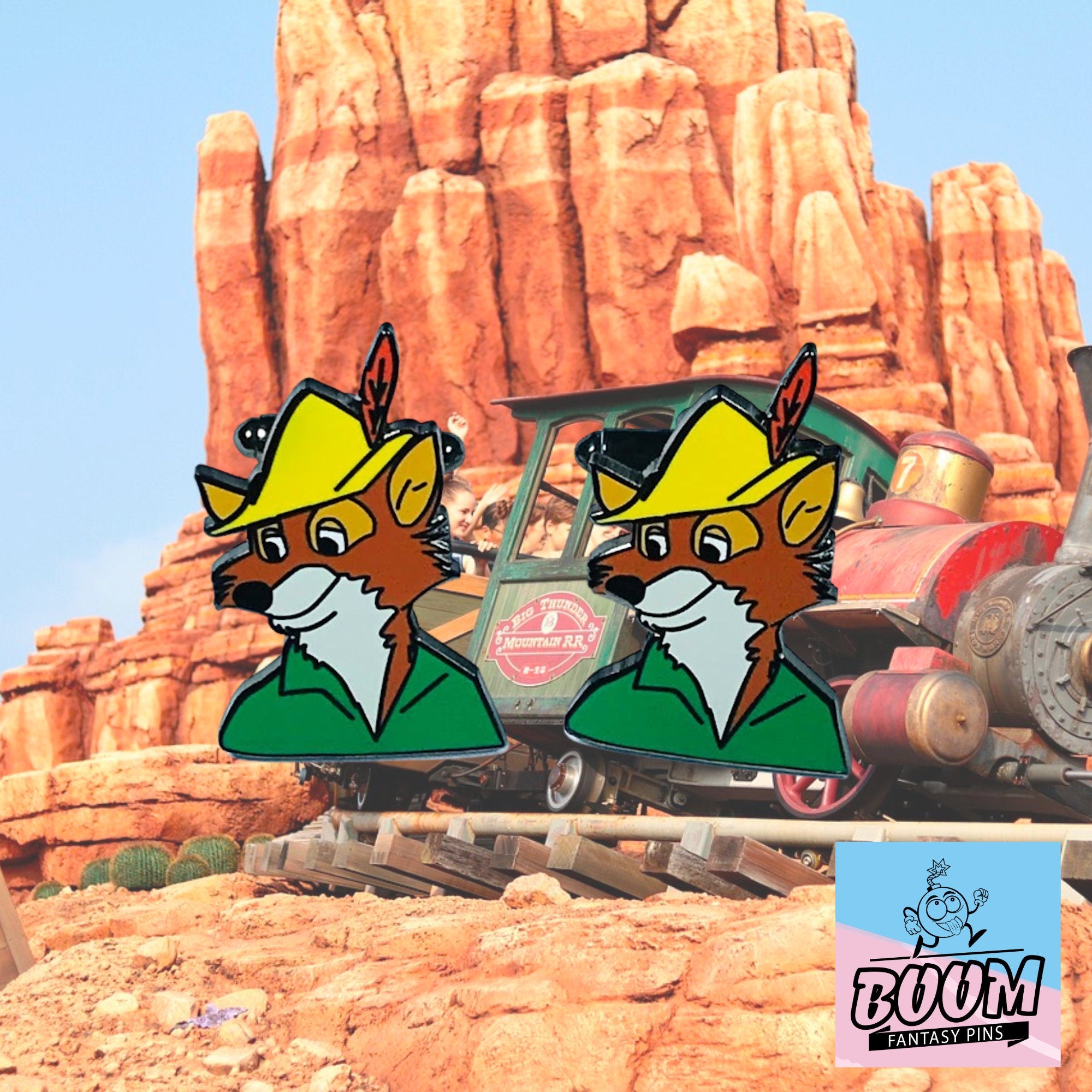 Cufflinks – Monsieur Hood from Robin Hood – Disney Fantasy