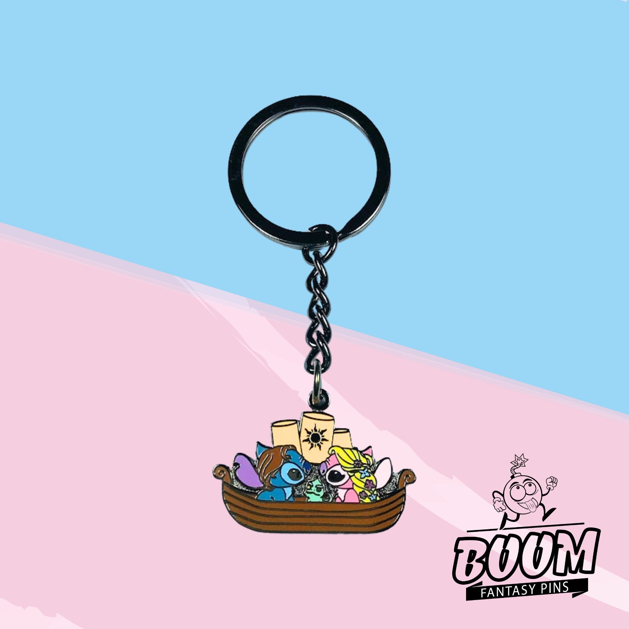 Llavero – Stitch y Ángel de Lilo &amp; Stitch – Disney Fantasy