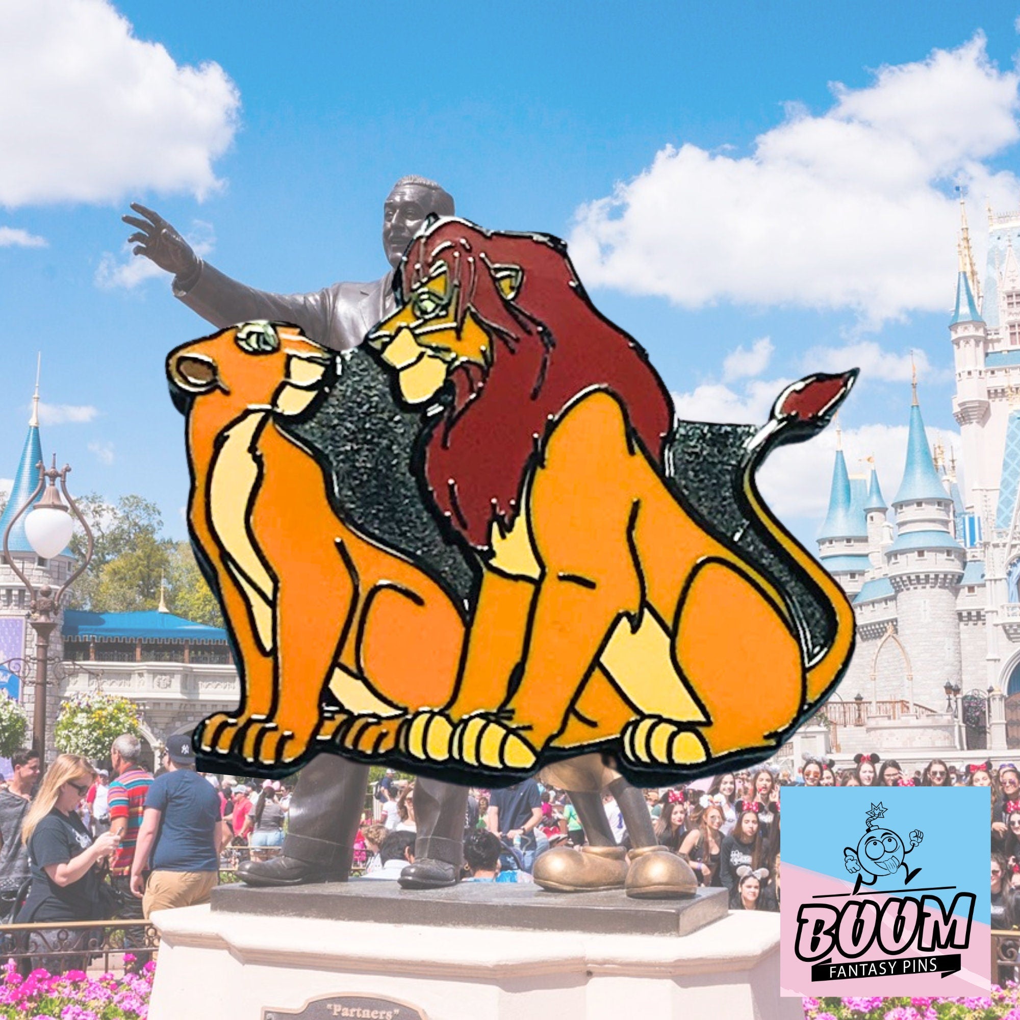 Pin – Simba y Nala de El Rey León – Disney Fantasy