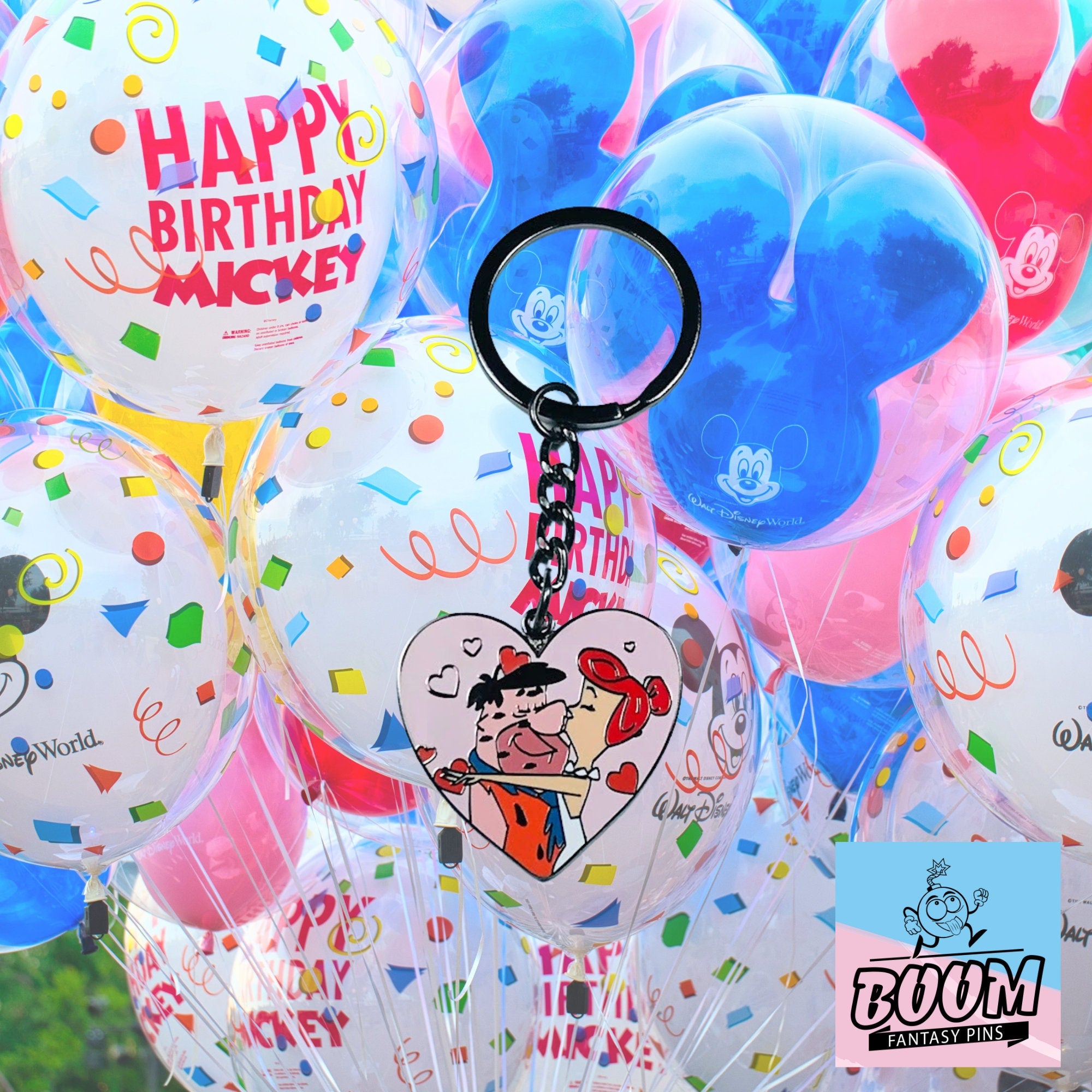 Llavero – Pedro Picapiedra y Vilma Picapiedra de Los Picapiedra – Disney Fantasy