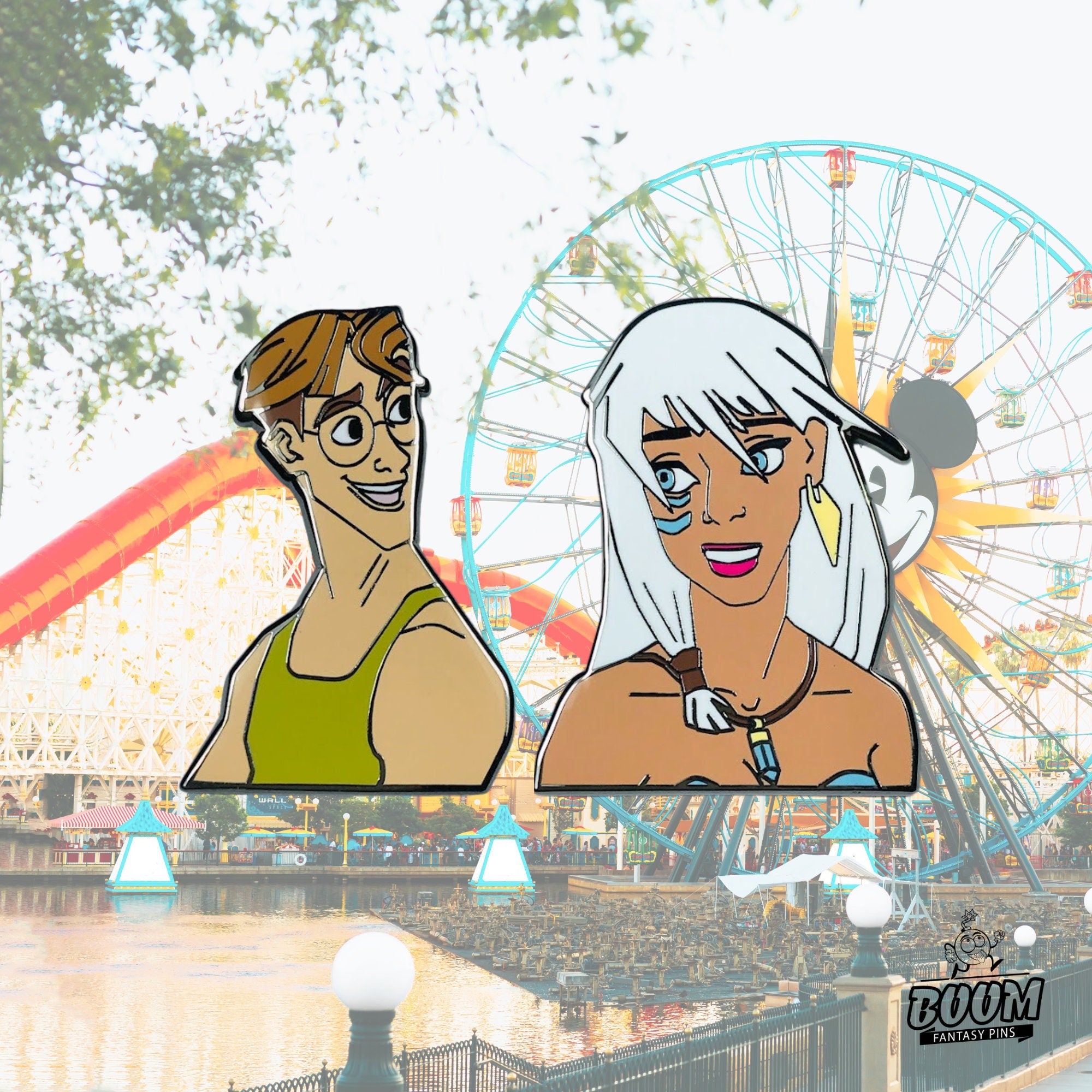 Pin – Milo Thatch and Princess Kida from Atlantis The Lost Empire – Disney Fantasy