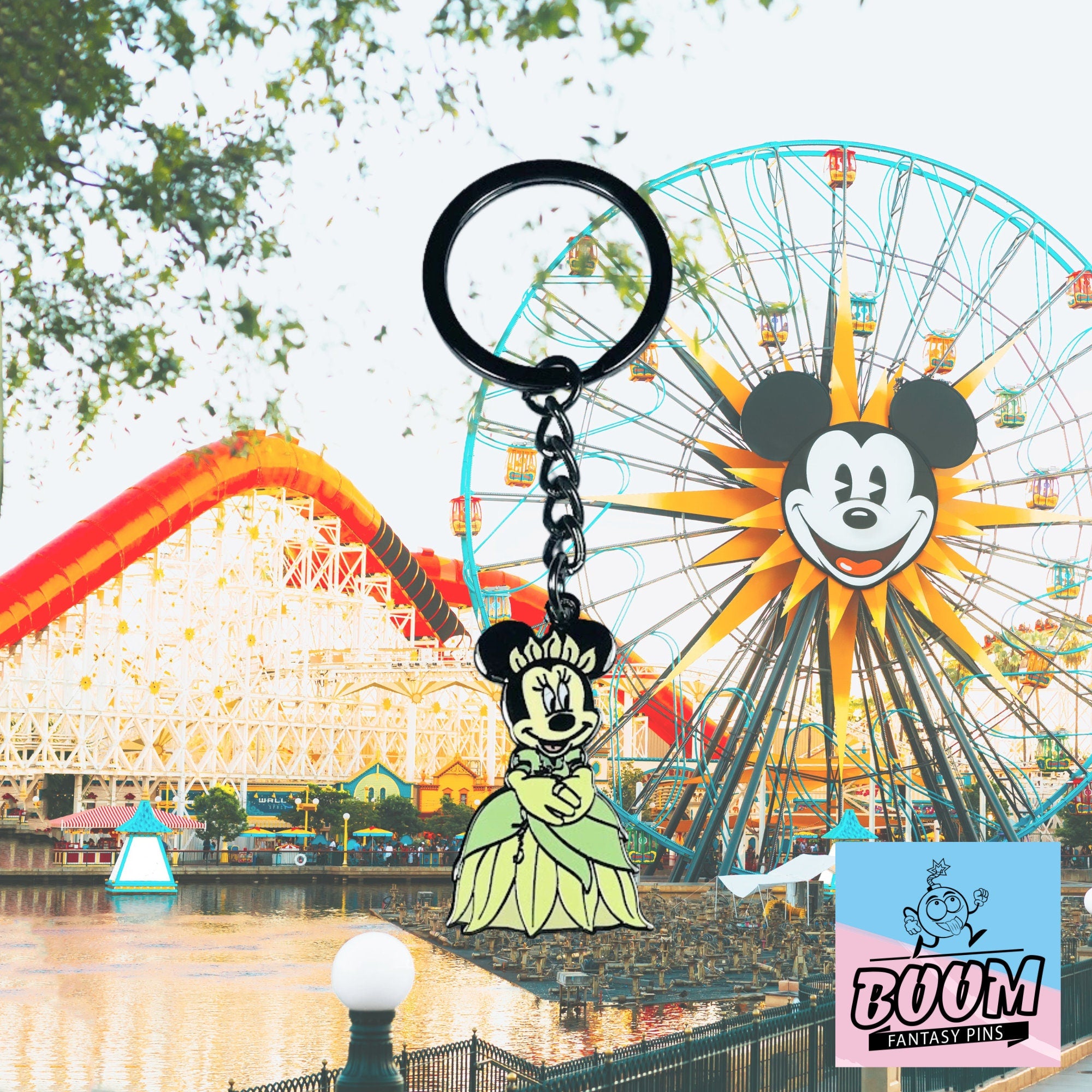 Llavero – Minnie Mouse como Tiana de La Princesa y el Sapo – Disney Fantasy