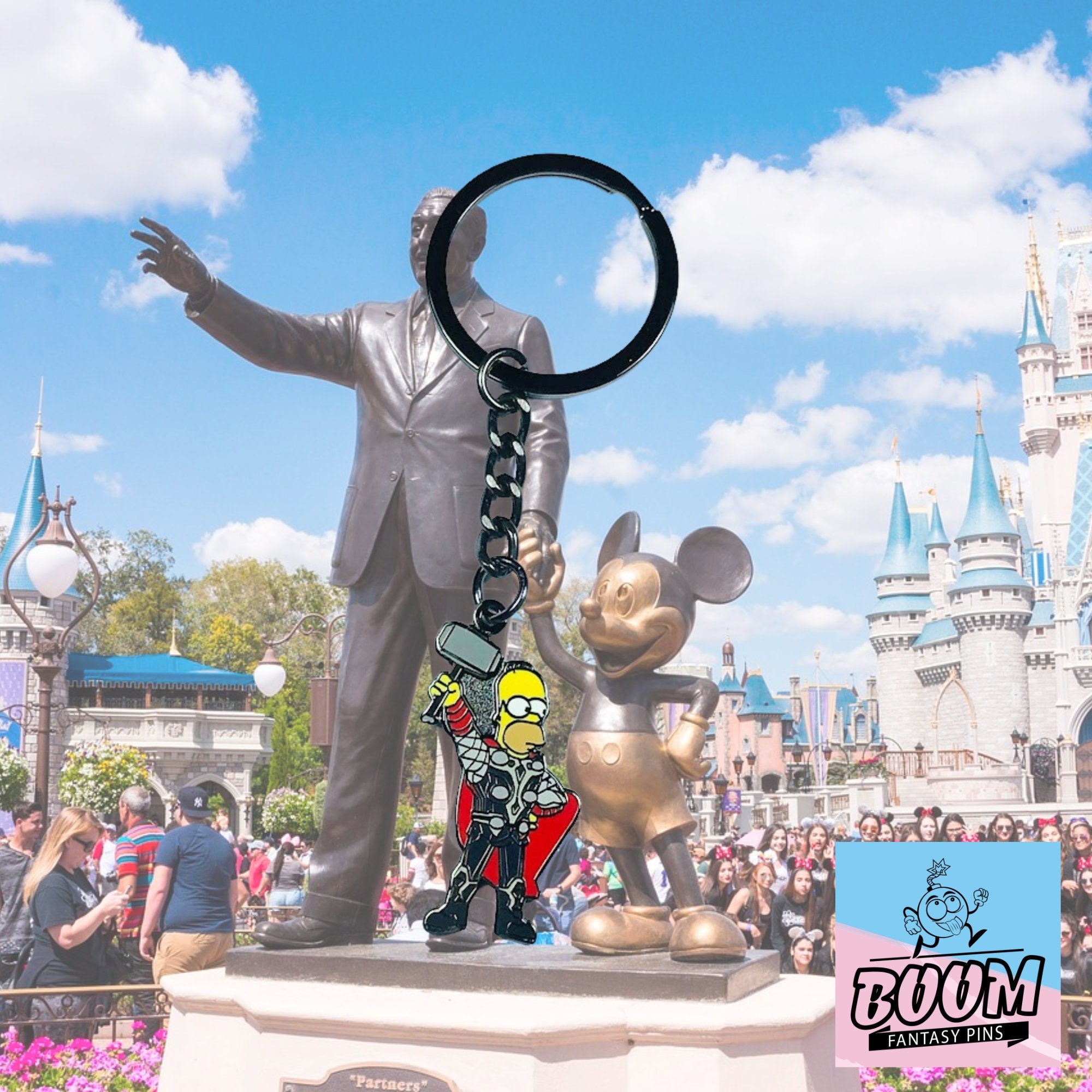 Porte-clés – Homer Simpson des Simpson – Disney Fantasy