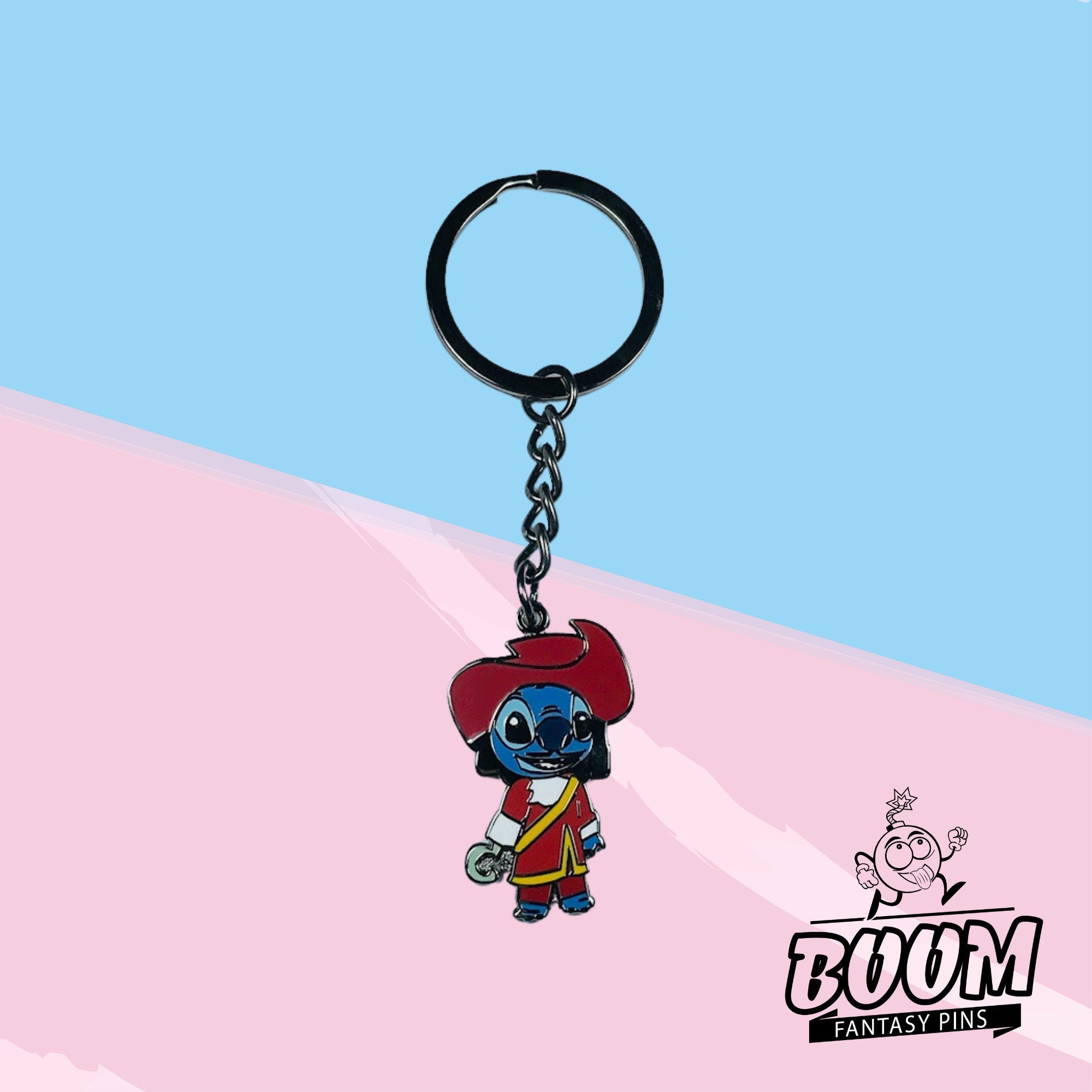 Llavero – Experimento 626 Stitch como el Capitán Garfio de Lilo &amp; Stitch Disney Fantasy