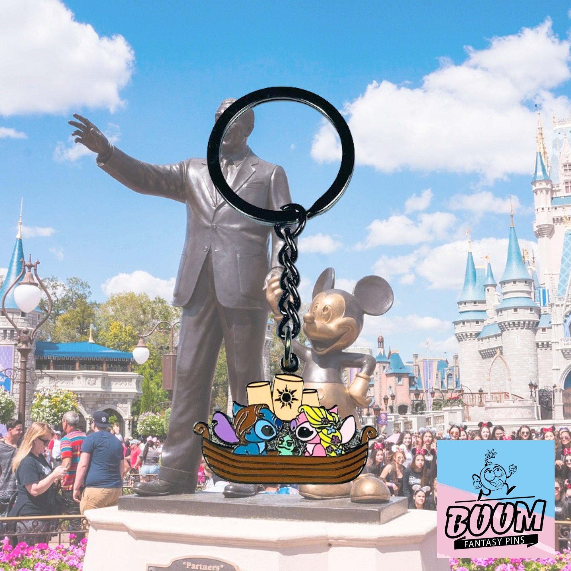 Llavero – Stitch y Ángel de Lilo &amp; Stitch – Disney Fantasy