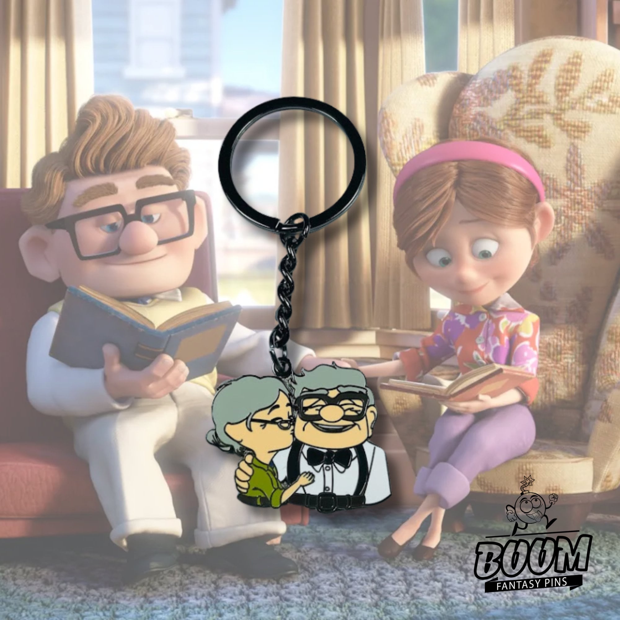 Llavero – Carl Fredricksen y Ellie Fredricksen de Up – Disney Fantasy