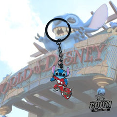 Llavero – Experimento 626 Stitch como Ranger Rojo de Lilo &amp; Stitch – Disney Fantasy