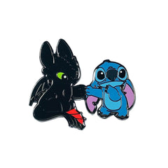 Épingle – Expérience 626 : Stitch de Lilo &amp; Stitch et Krokmou de Dragons – Disney Fantasy