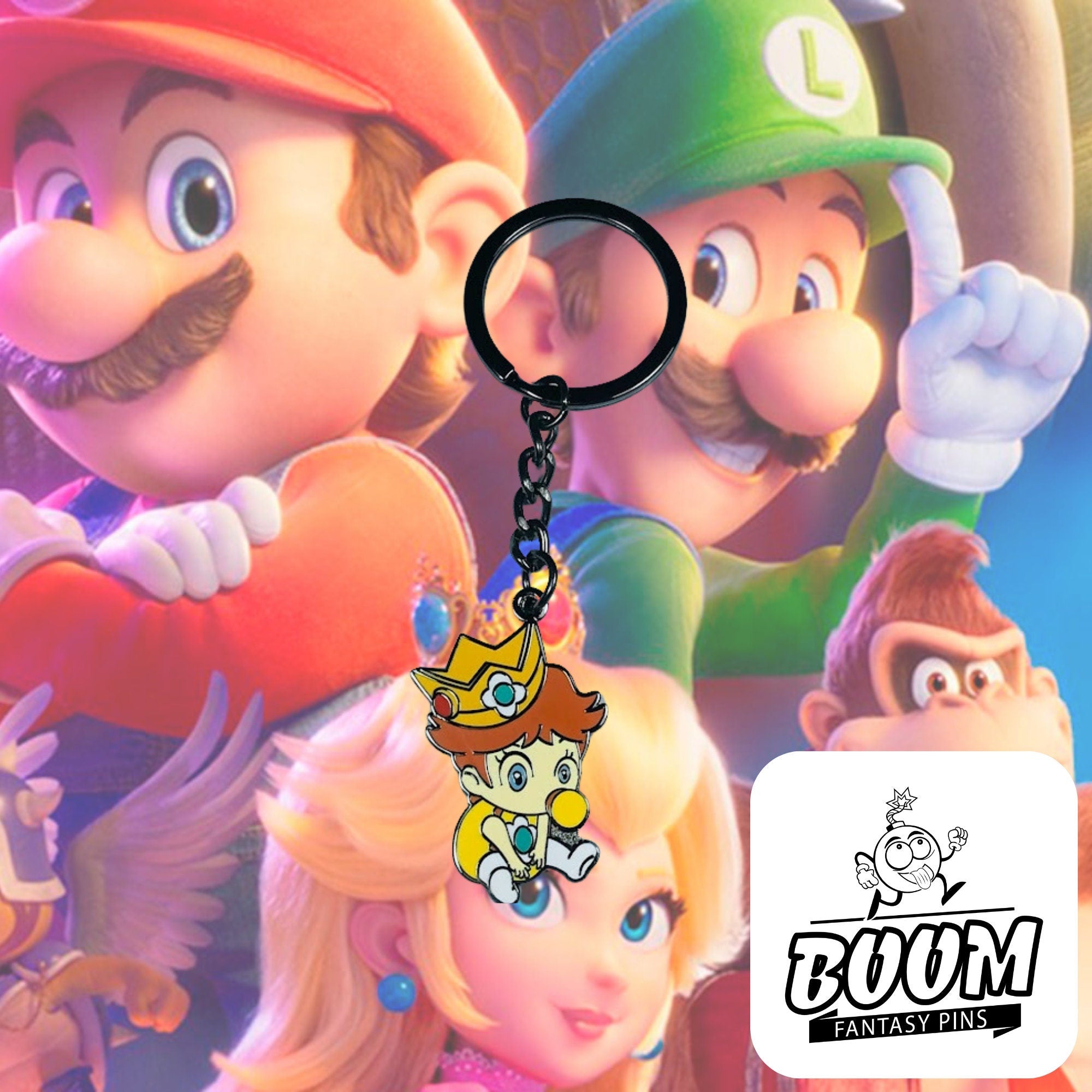 Keychain – Princess Daisy from Super Mario Bros – Disney Fantasy