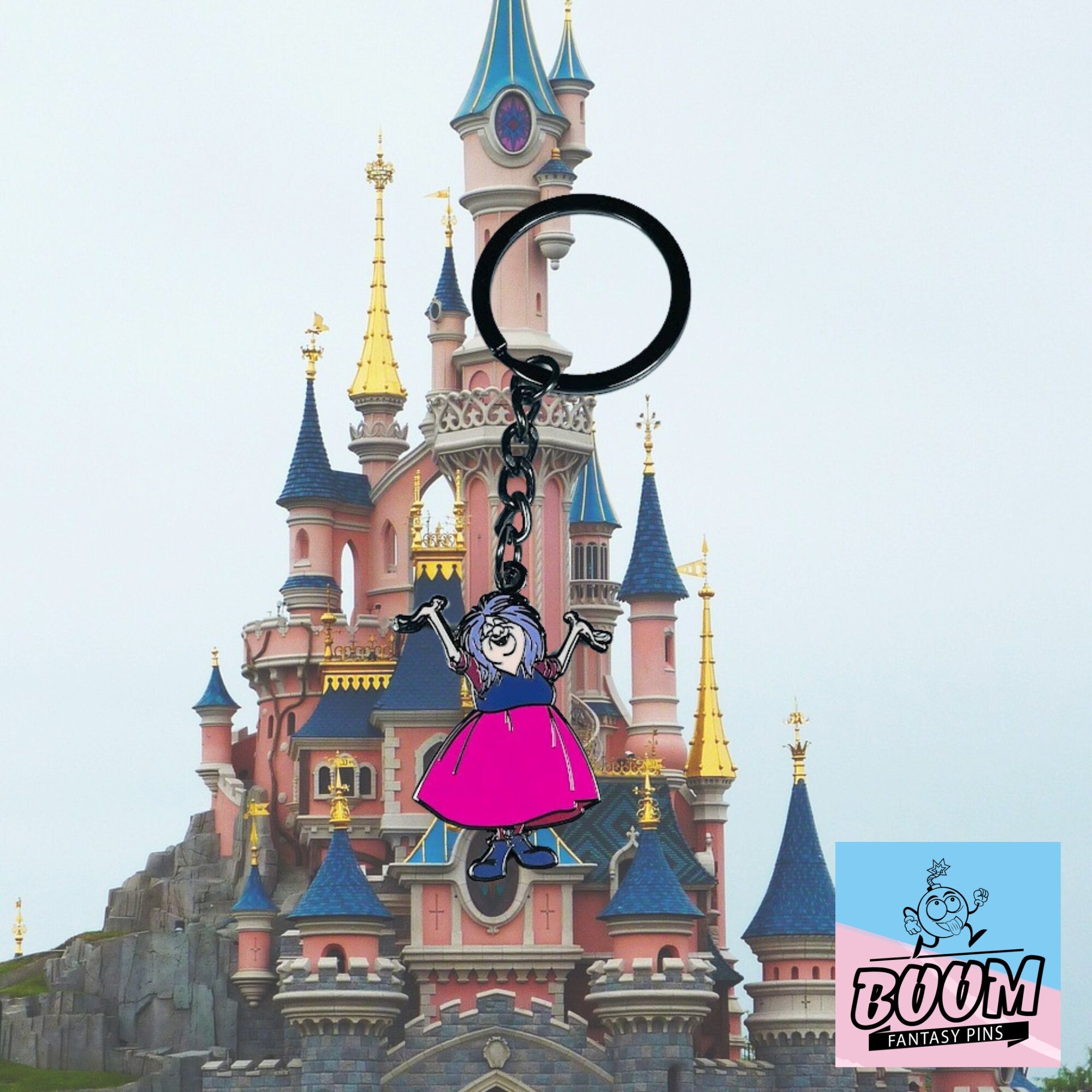Porte-clés – Madame Mim du film Merlin l'Enchanteur – Disney Fantasy