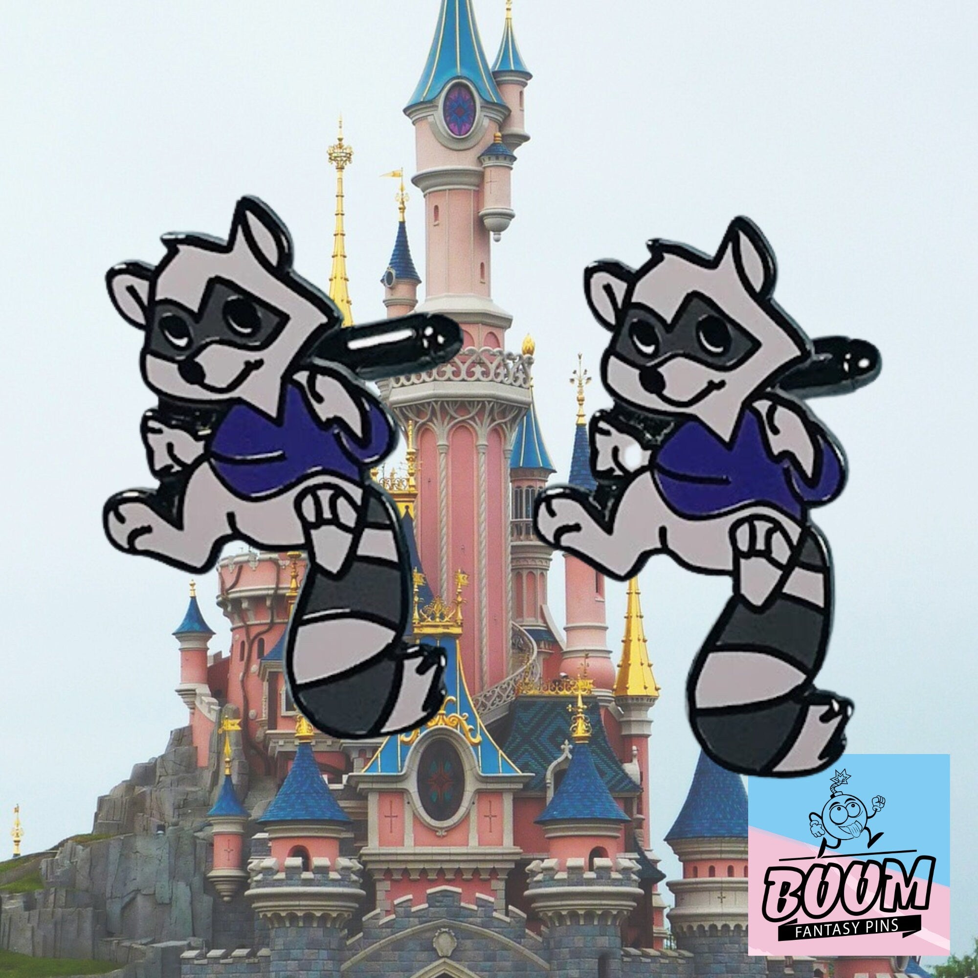 Cufflinks – Raccoon from Robin Hood – Disney Fantasy