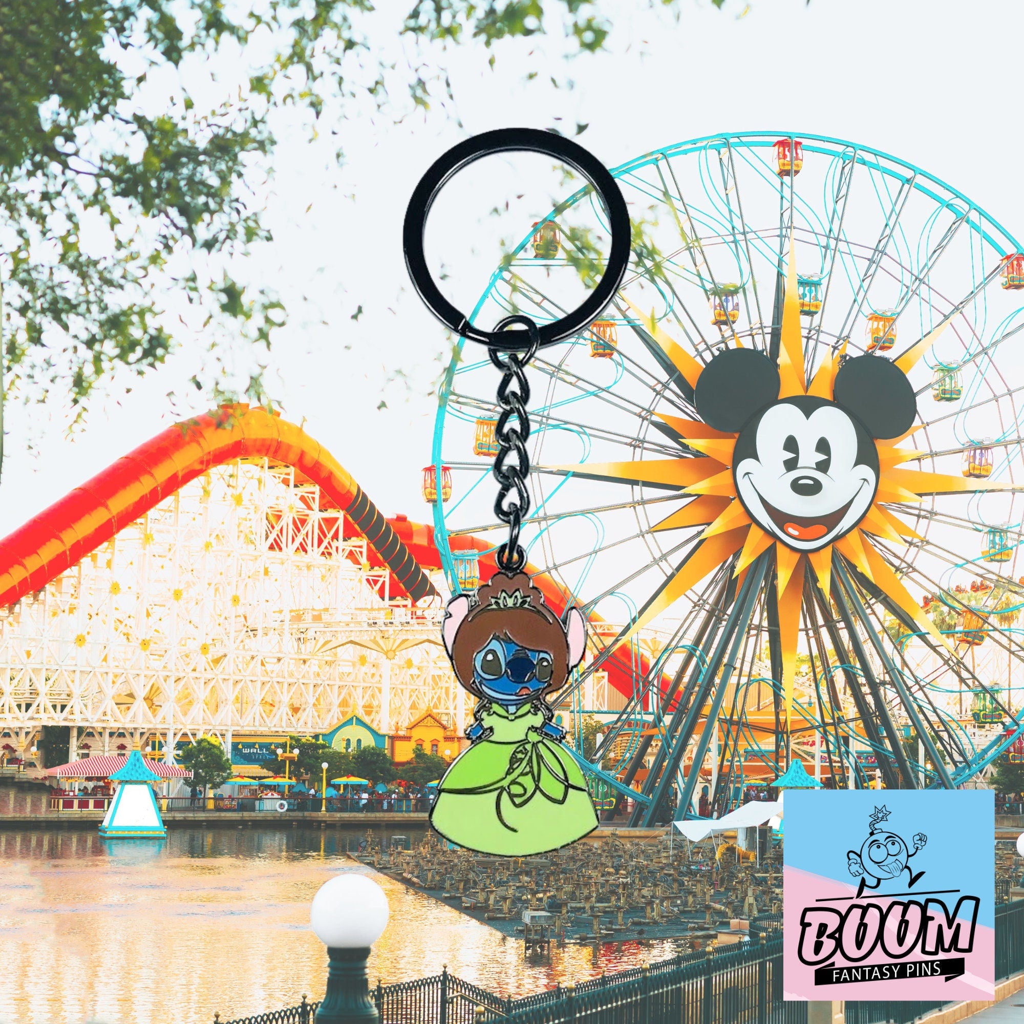 Keychain – Experiment 626 Stitch as Tiana from Lilo & Stitch – Disney Fantasy