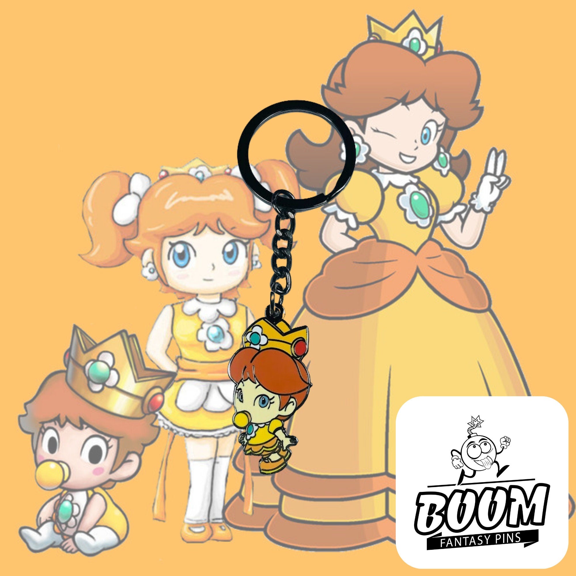 Keychain – Princess Daisy from Super Mario Bros – Disney Fantasy