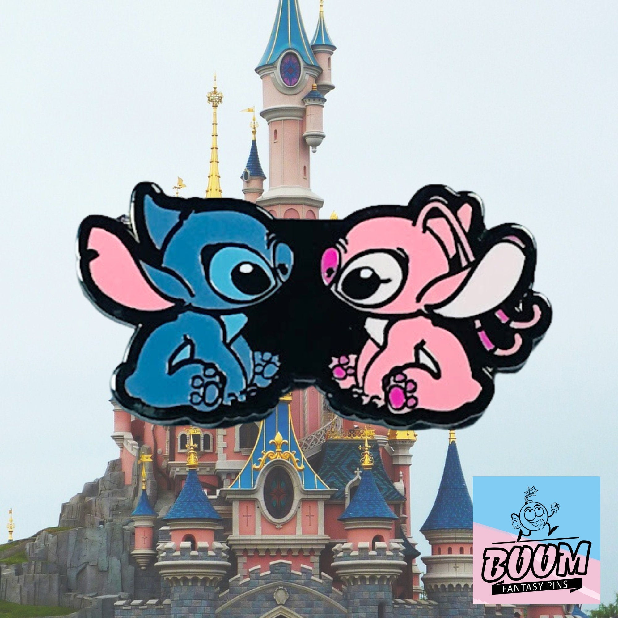 Pin – Stitch y Ángel de Lilo &amp; Stitch – Disney Fantasy