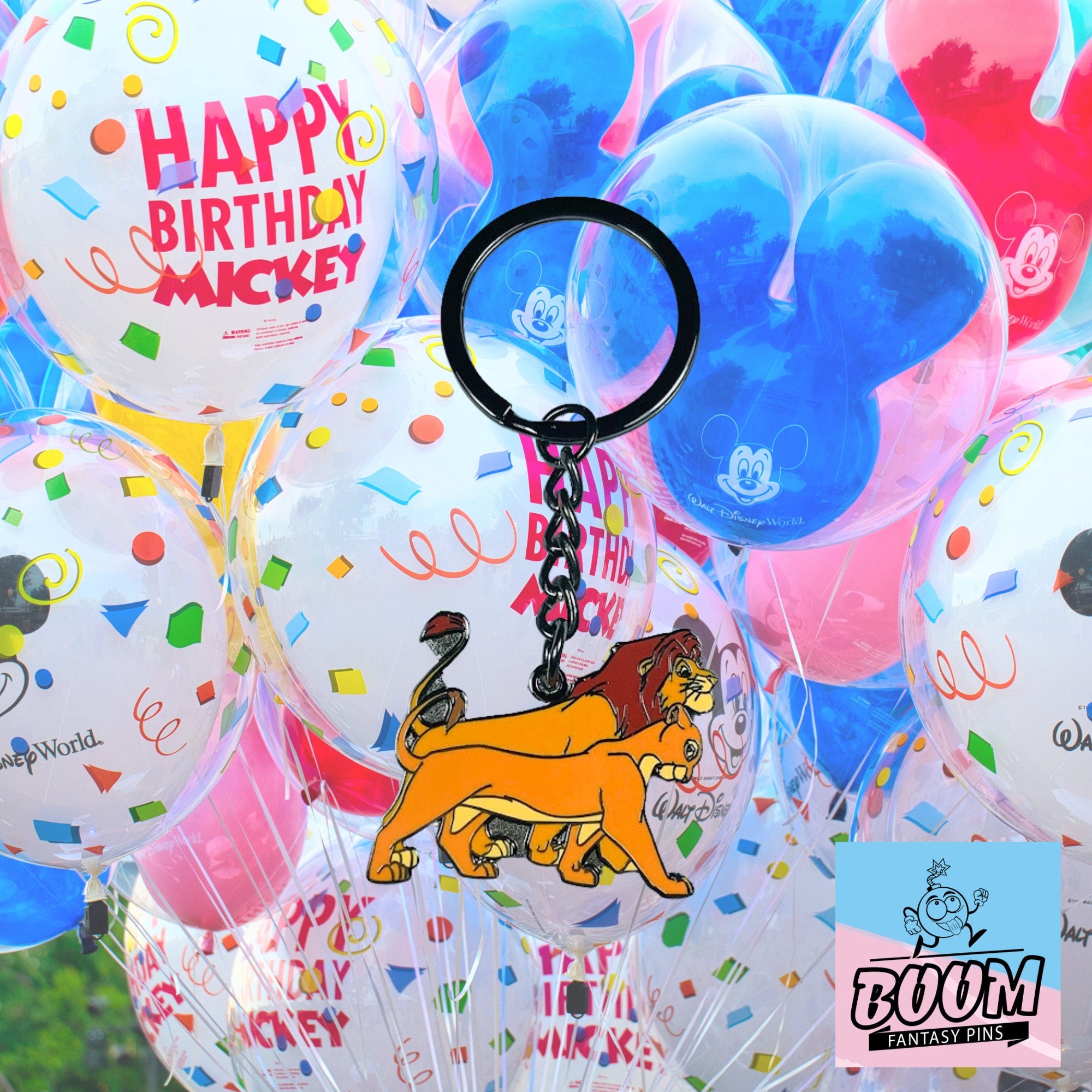 Porte-clés – Simba et Nala du Roi Lion – Disney Fantasy