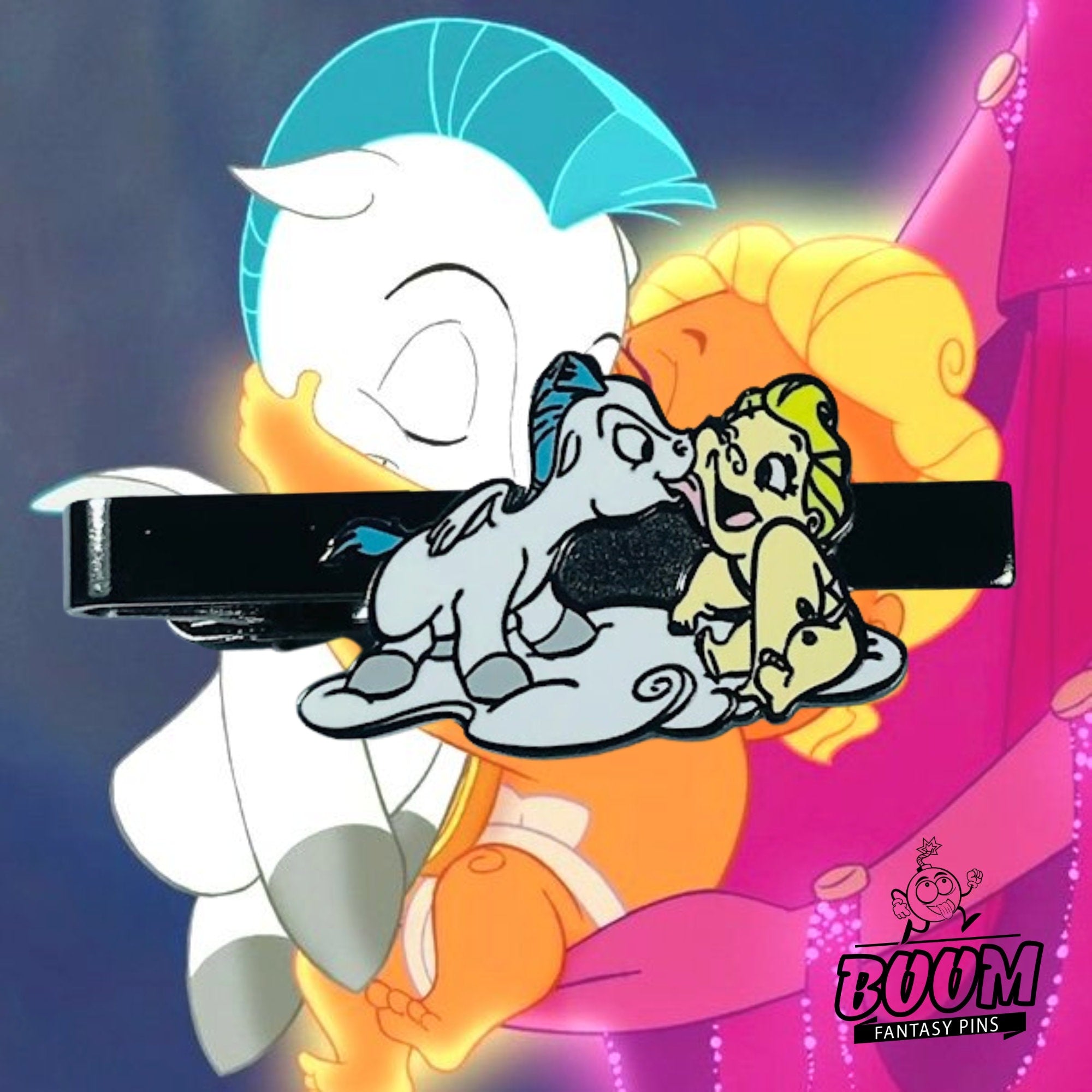 Pince à cravate – Pégase et Zeus enfant d'Hercule – Disney Fantasy