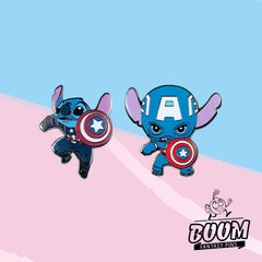 Pin – Stitch como el Capitán América de Lilo &amp; Stitch – Disney Fantasy