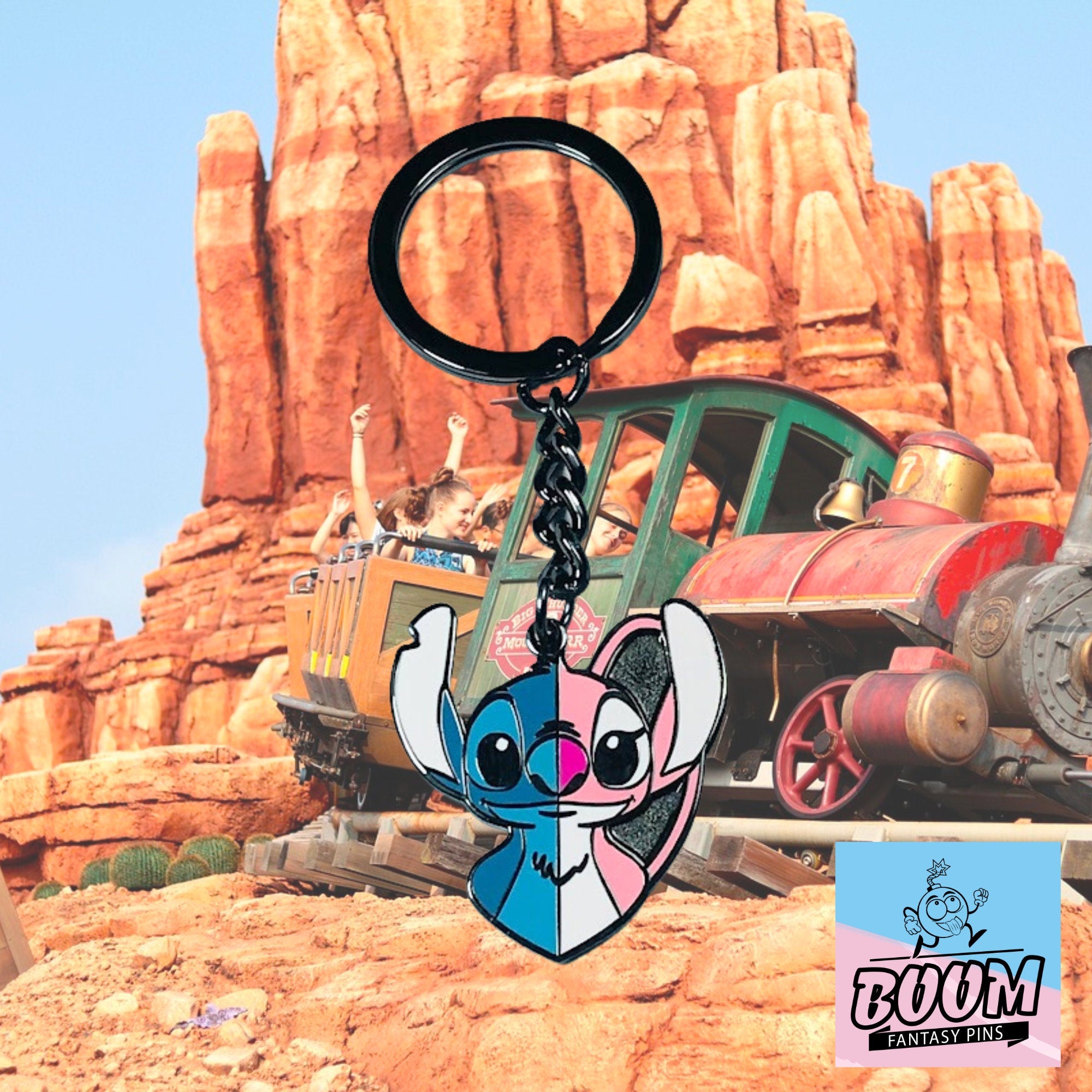 Llavero – Stitch y Ángel de Lilo &amp; Stitch – Disney Fantasy