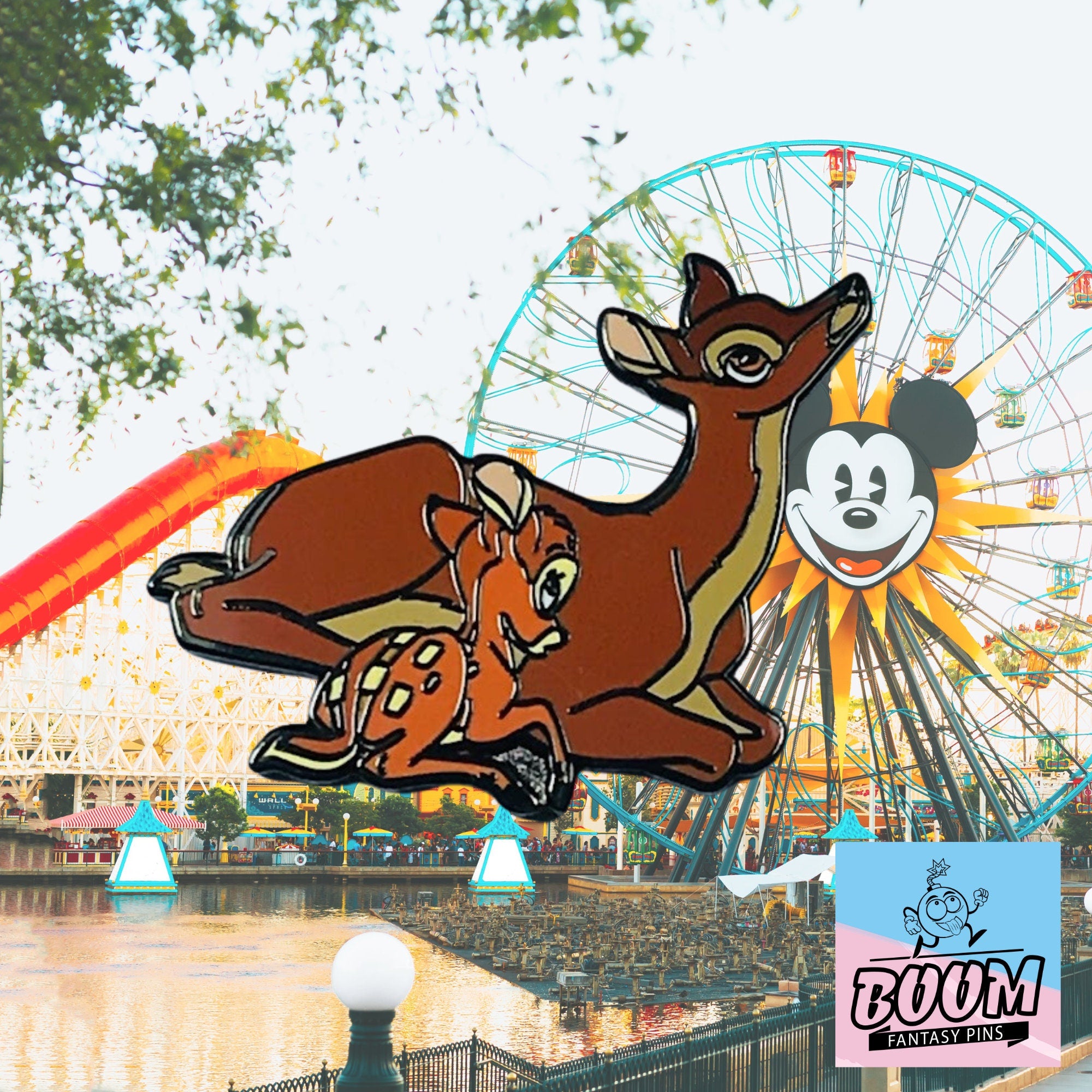 Épingle – La mère de Bambi et Bambi du film Bambi – Disney Fantasy