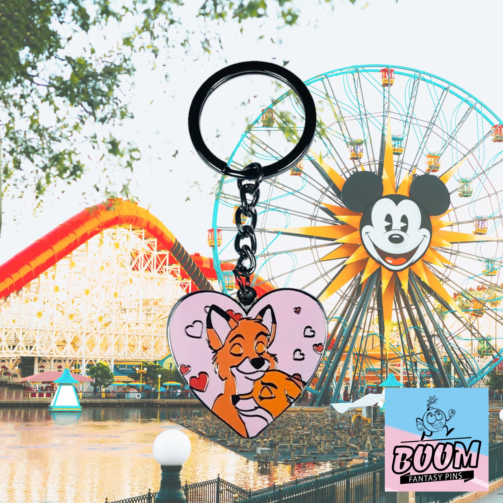 Porte-clés – Vixey et Tod du film Rox et Rouky – Disney Fantasy