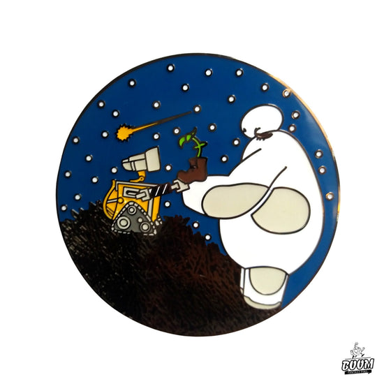 Pin – Baymax from Big Hero 6 and Wall-E from Wall-E – Disney Fantasy